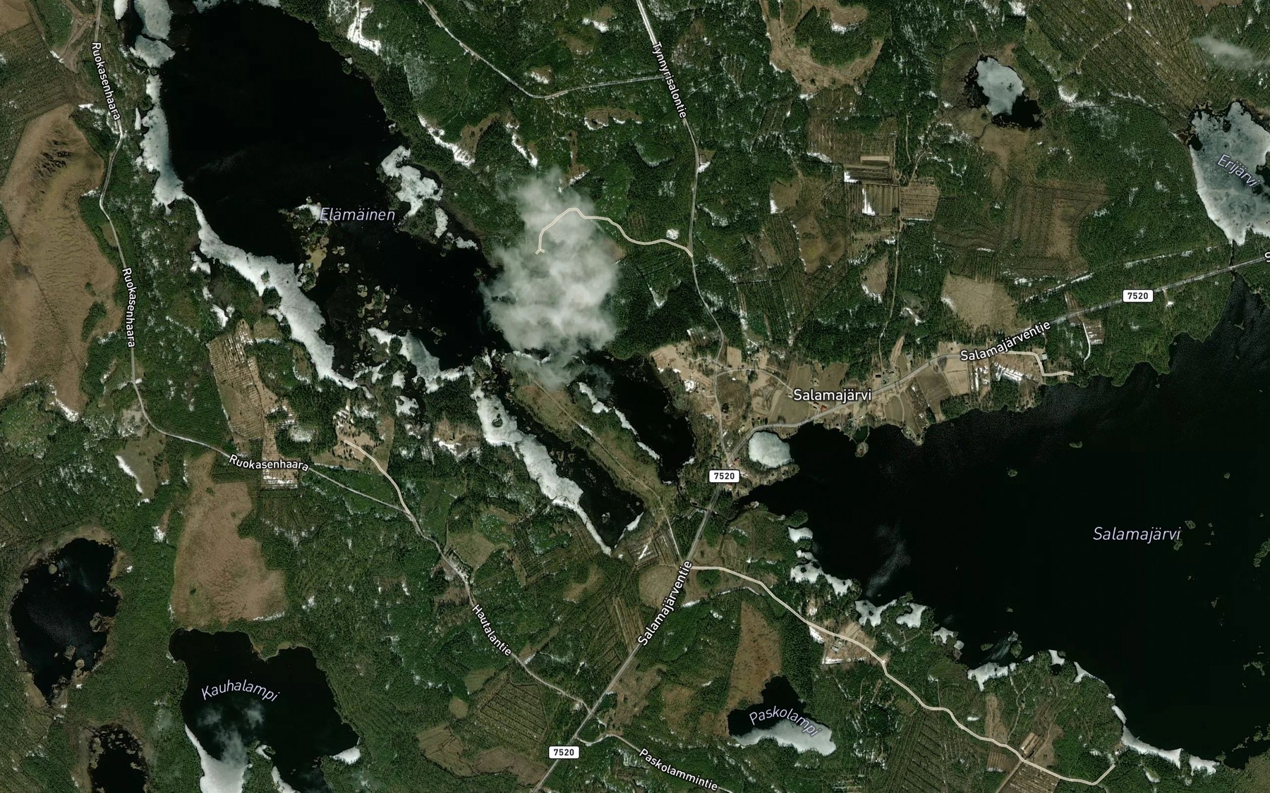 Satellite map of the Valipakanlahti