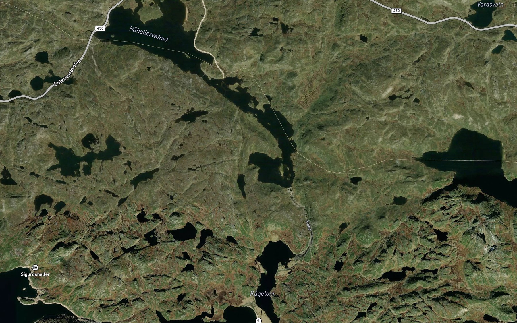 Satellite map of the Busteinvatnet