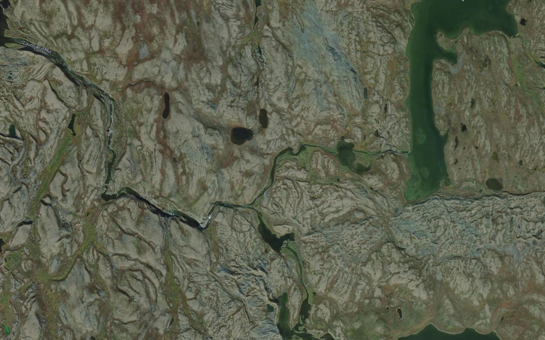 Satellite map of the Dollajohka