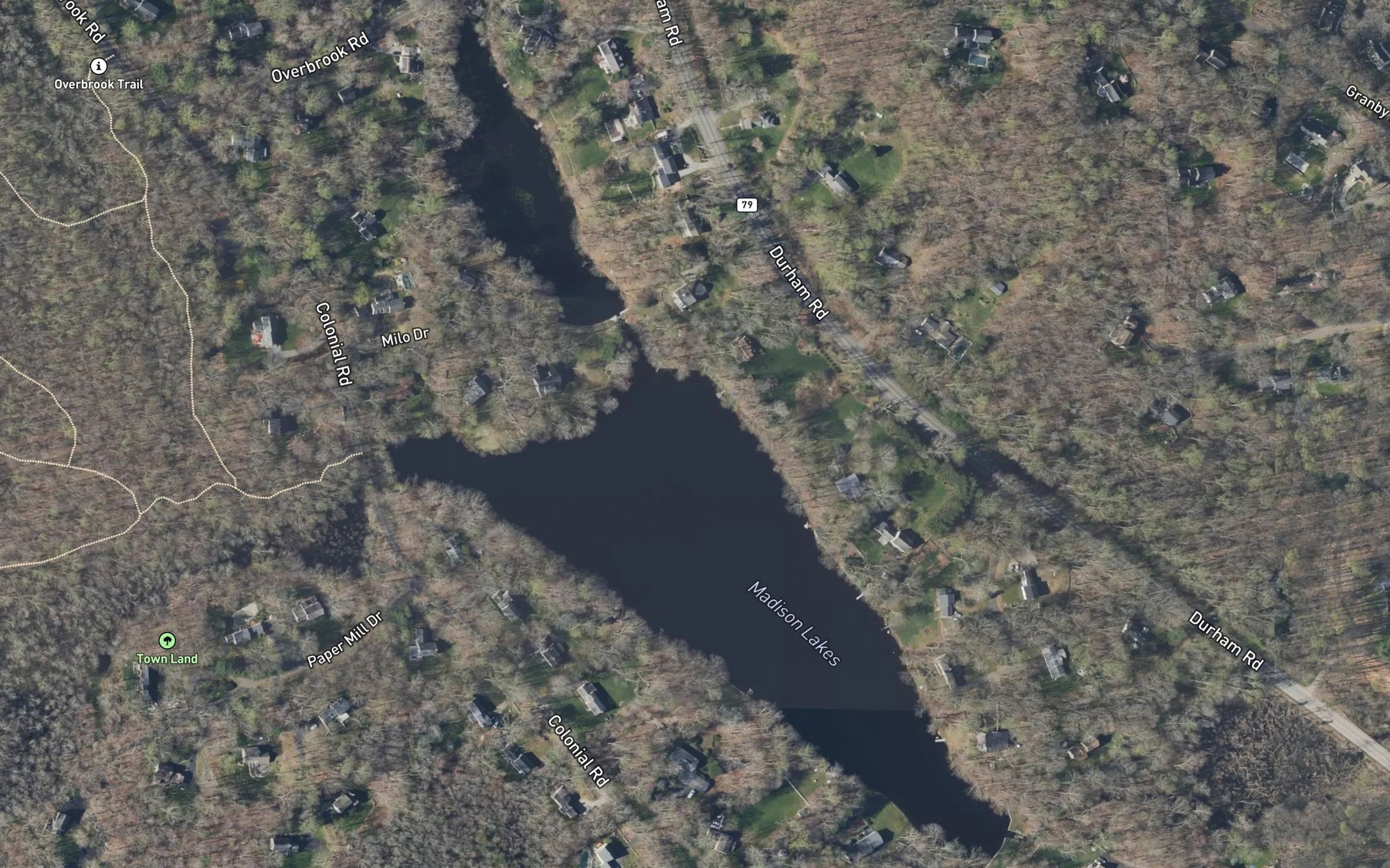 Satellite map of the Madison Lakes