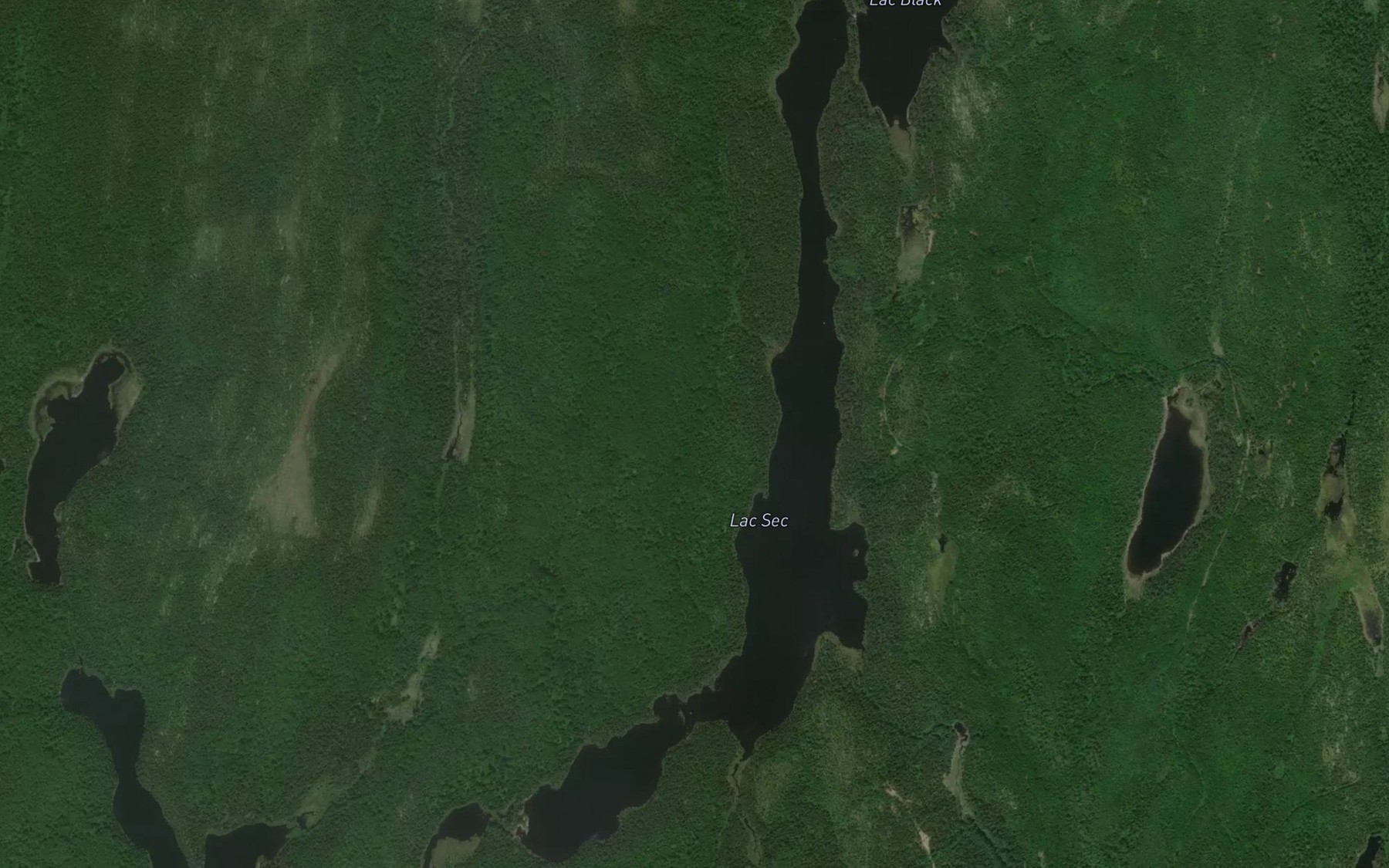 Satellite map of the Lac Sec