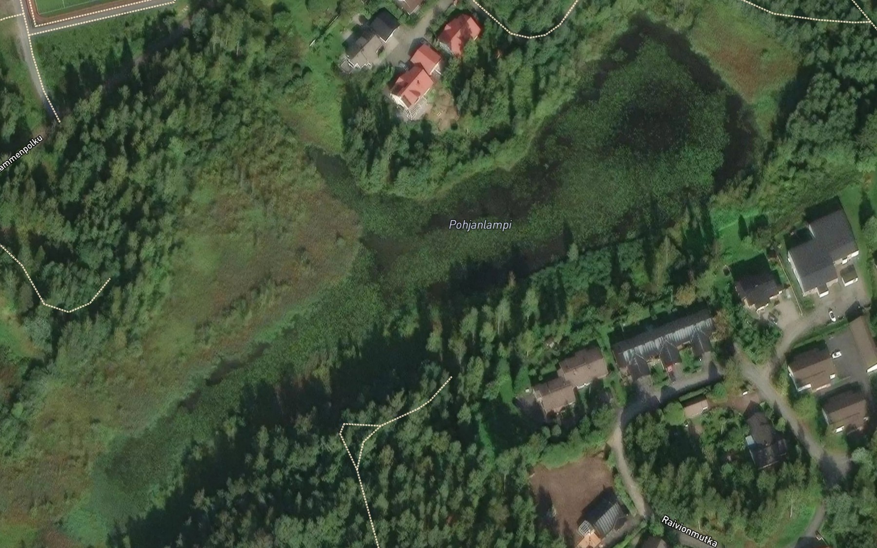 Satellite map of the Pohjanlampi