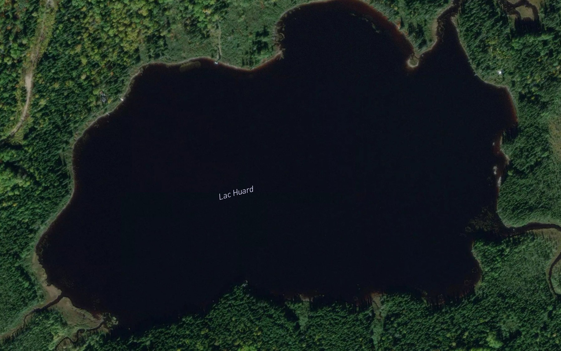 Satellite map of the Lac Huard