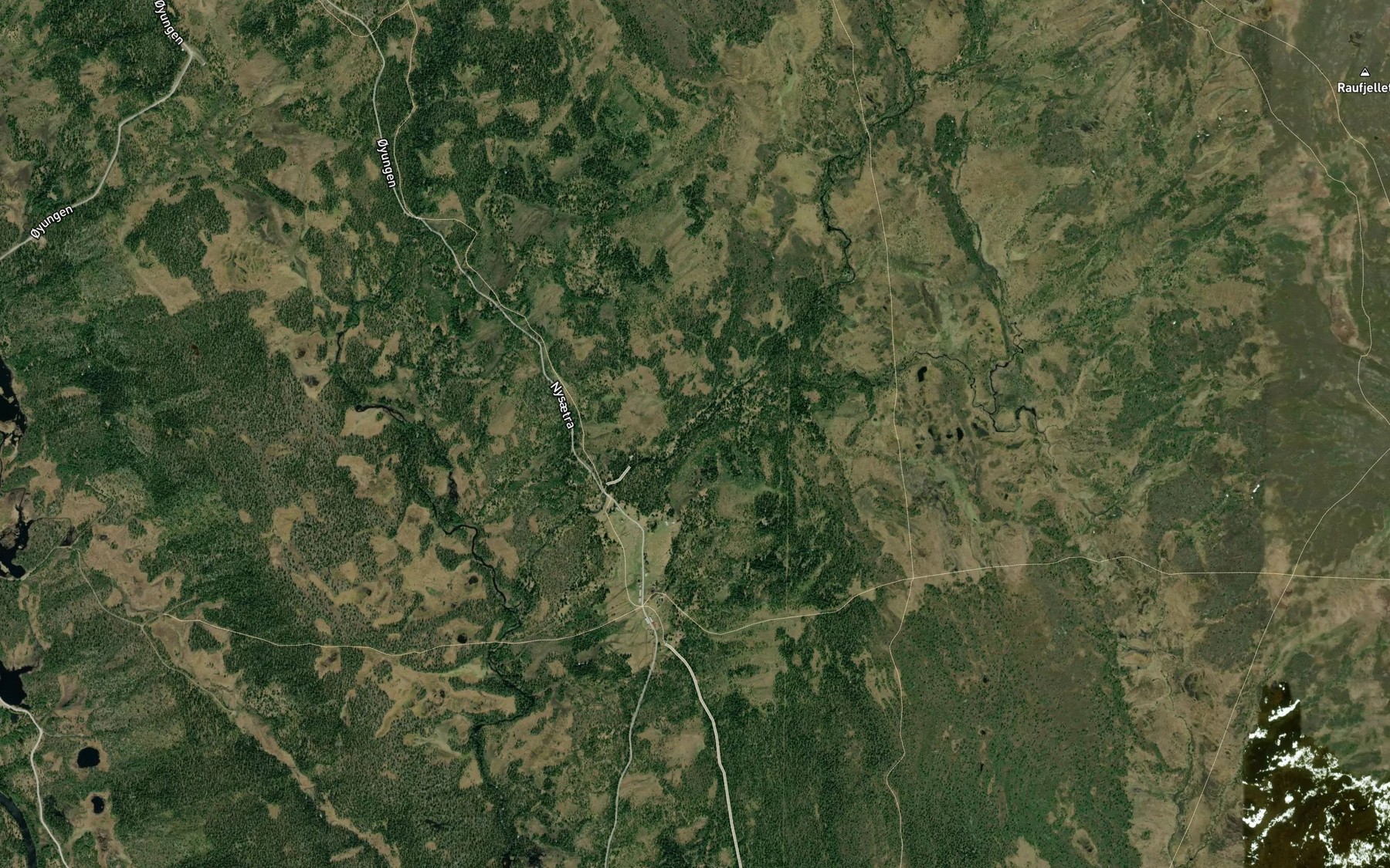 Satellite map of the Nysaeterbekken