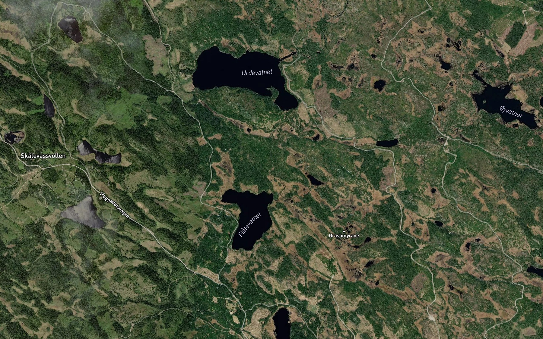 Satellite map of the Haraldsetbekken