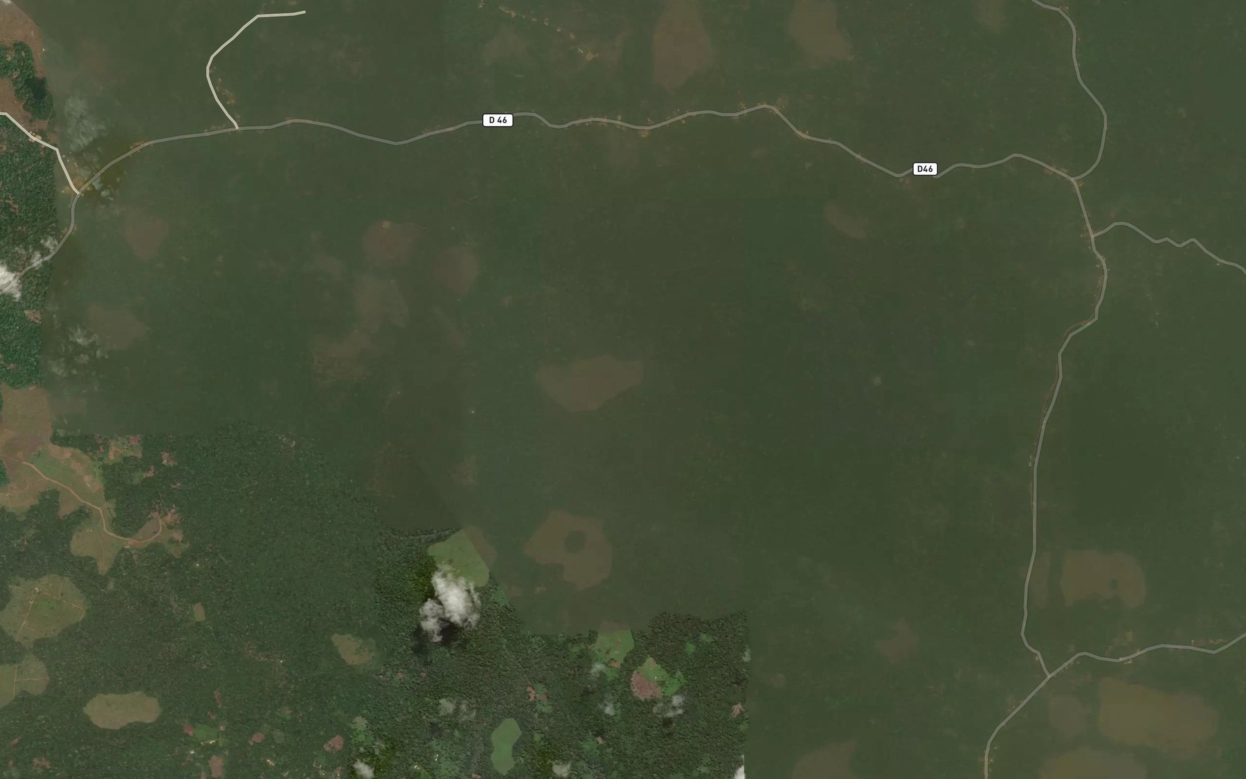 Satellite map of the Nkoundi