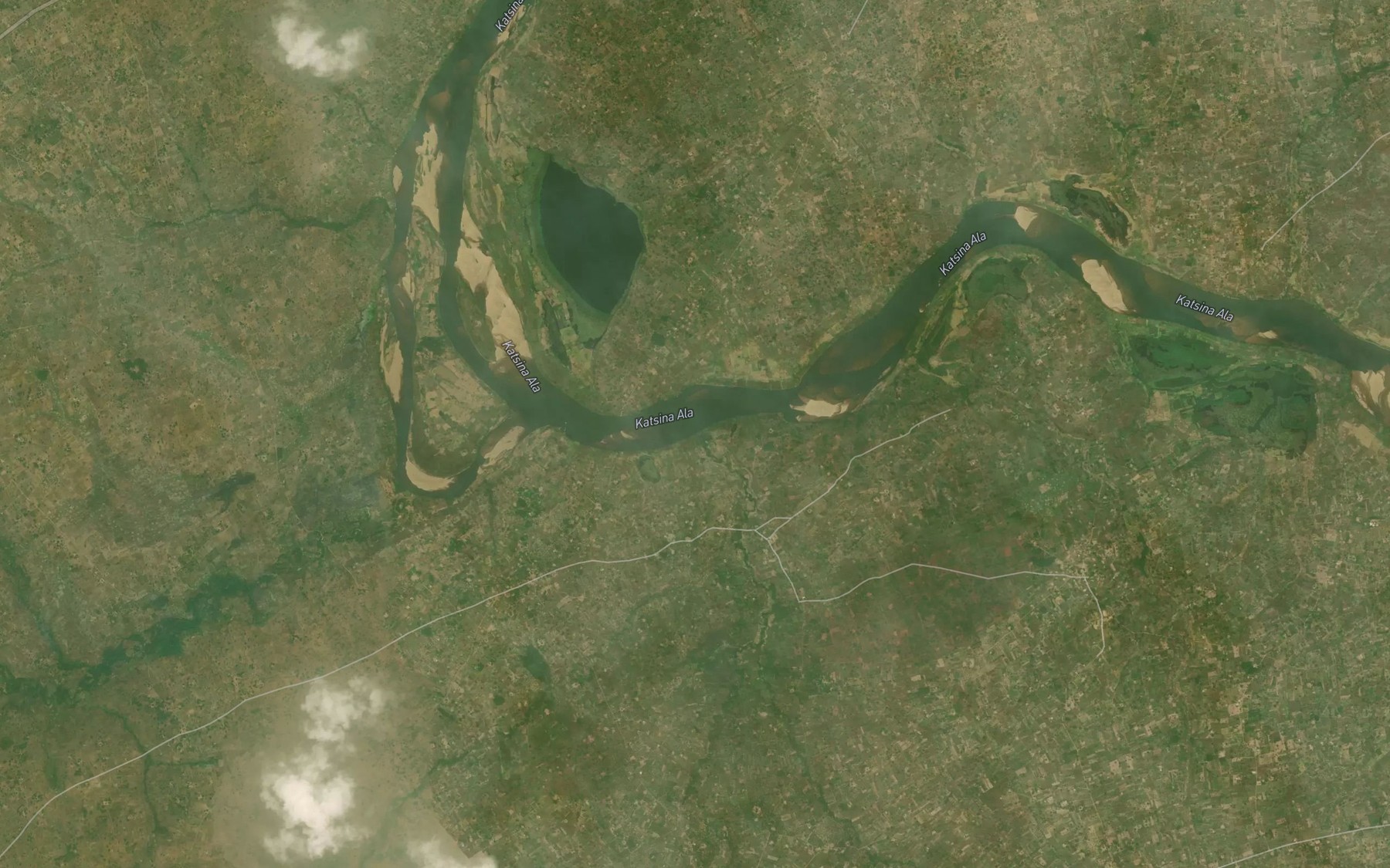 Satellite map of the Utso River