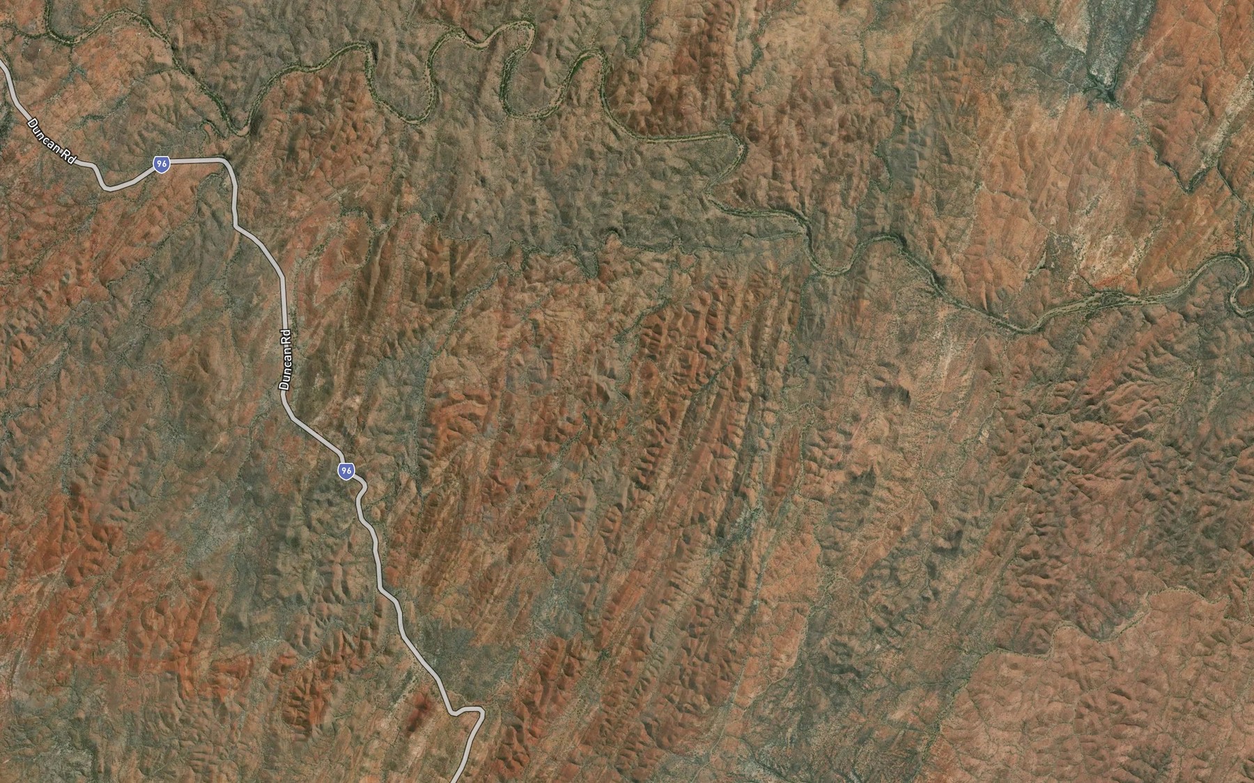 Satellite map of the Black Elvire River