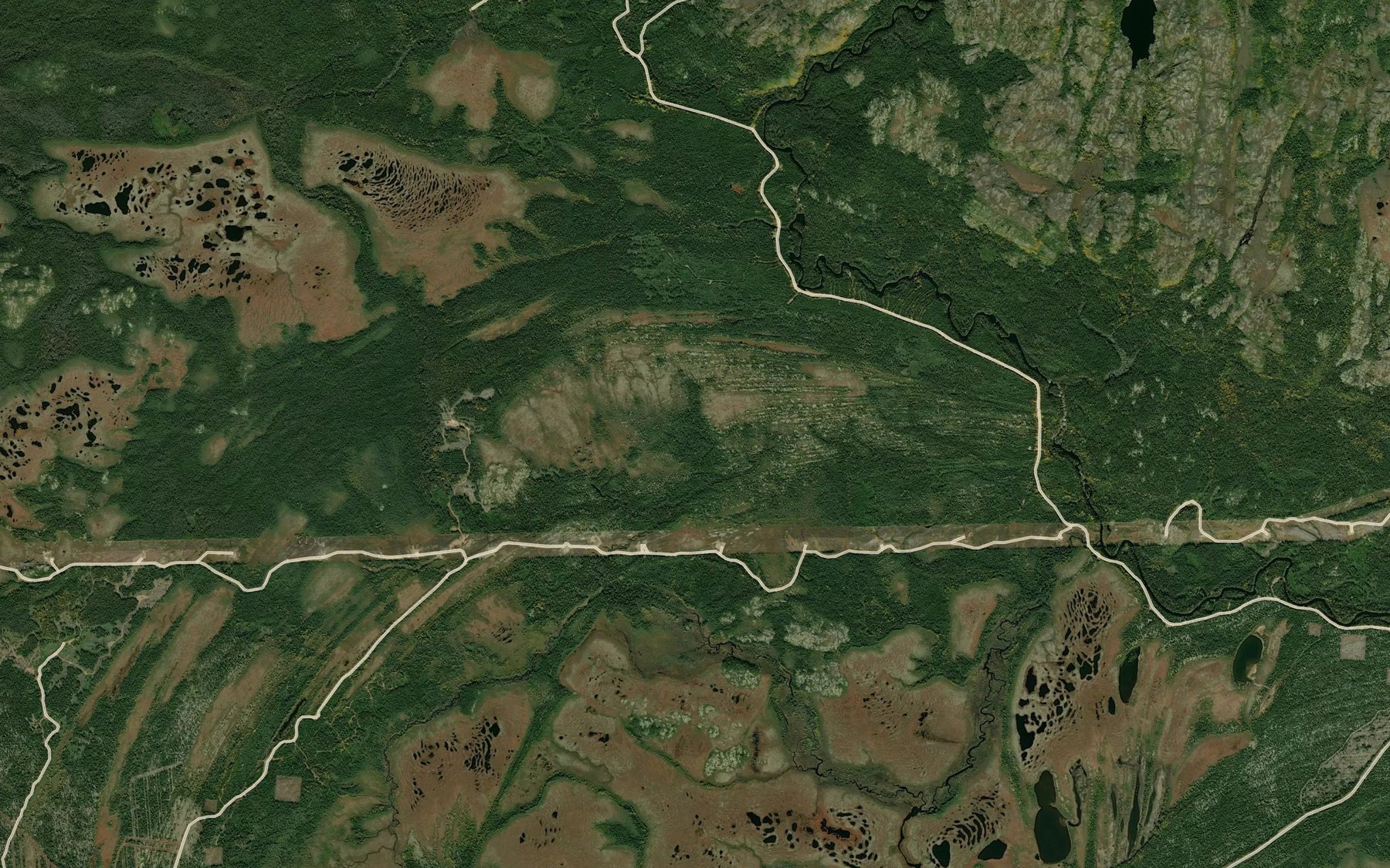 Satellite map of the Lac Kahiuakamist