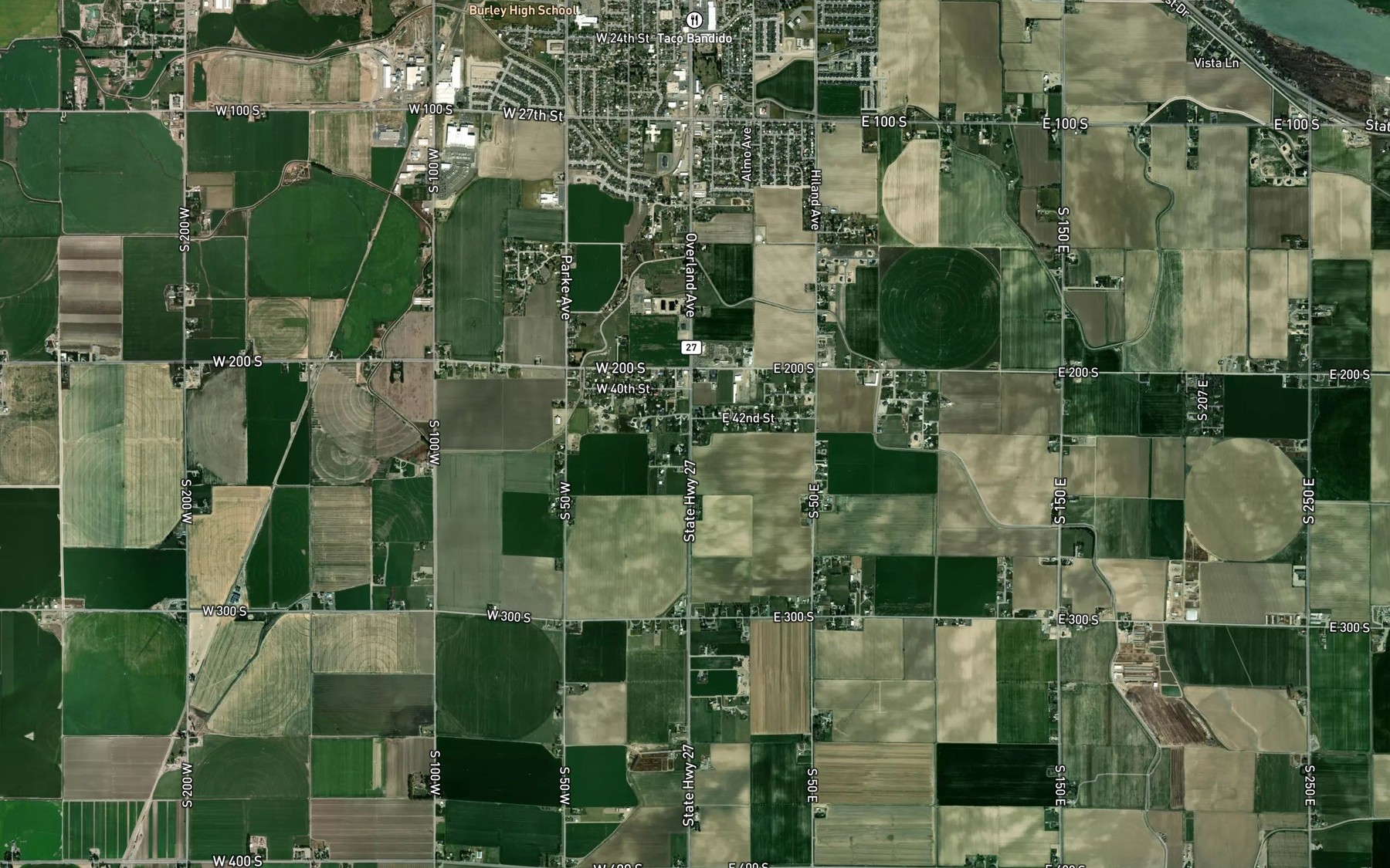 Satellite map of the J 27 M Lateral