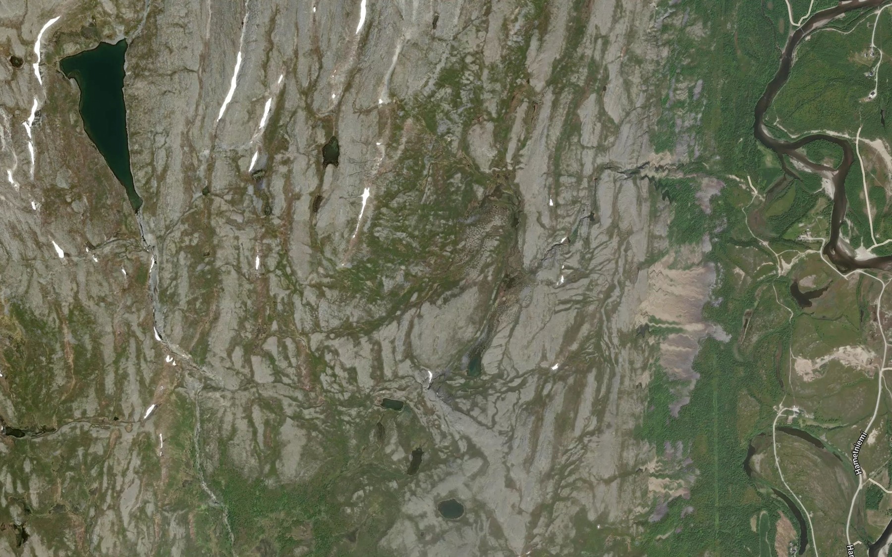 Satellite map of the Gargujakka