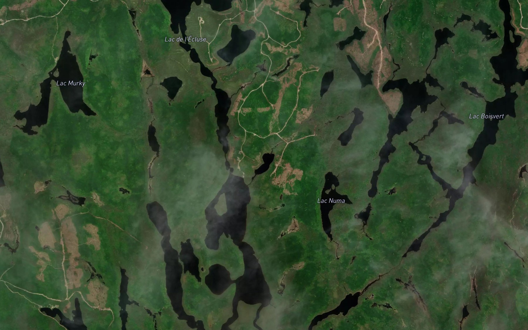 Satellite map of the Lac a Serge