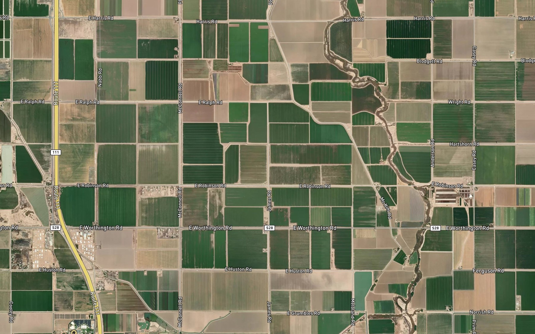 Satellite map of the Rubber Lateral Six