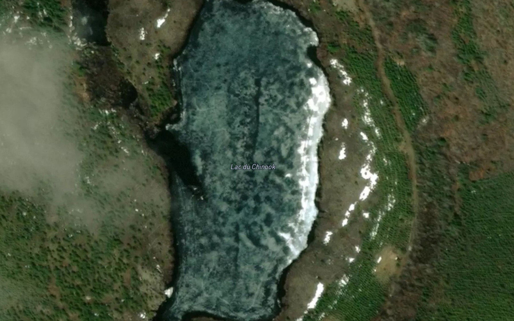 Satellite map of the Lac du Chinook