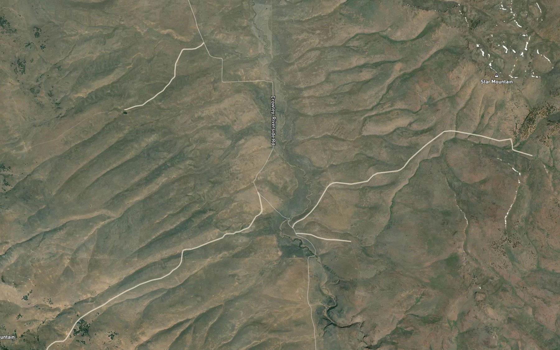 Satellite map of the Juniper Creek