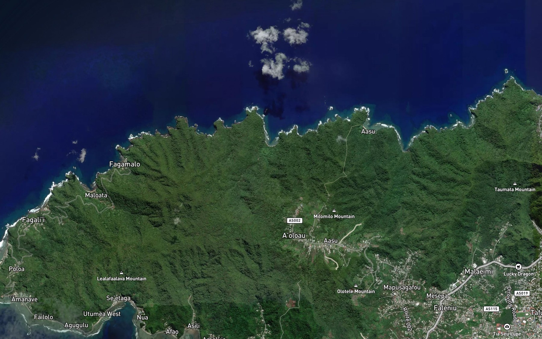 Satellite map of the Vaisa Stream