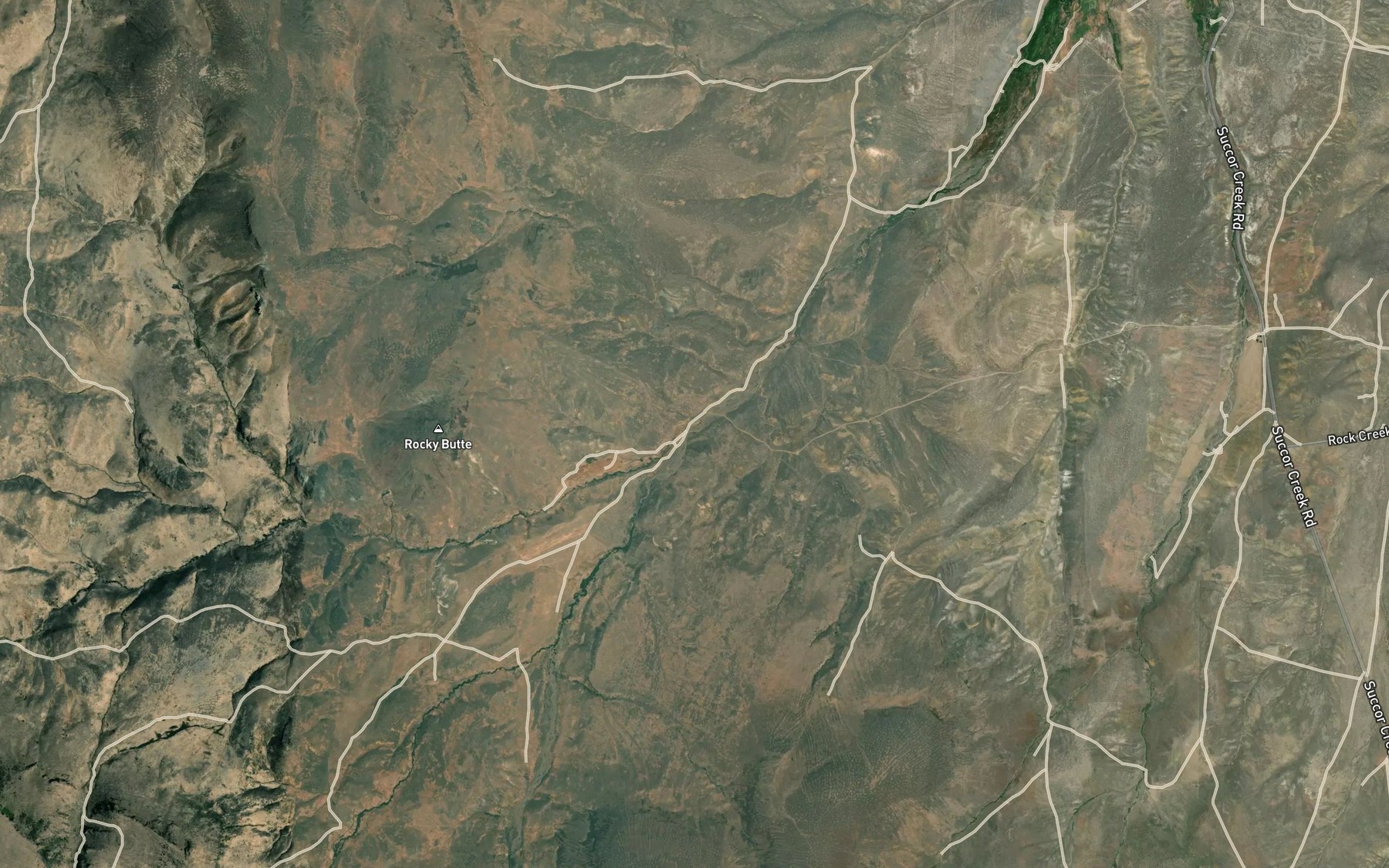 Satellite map of the South Fork Carter Creek