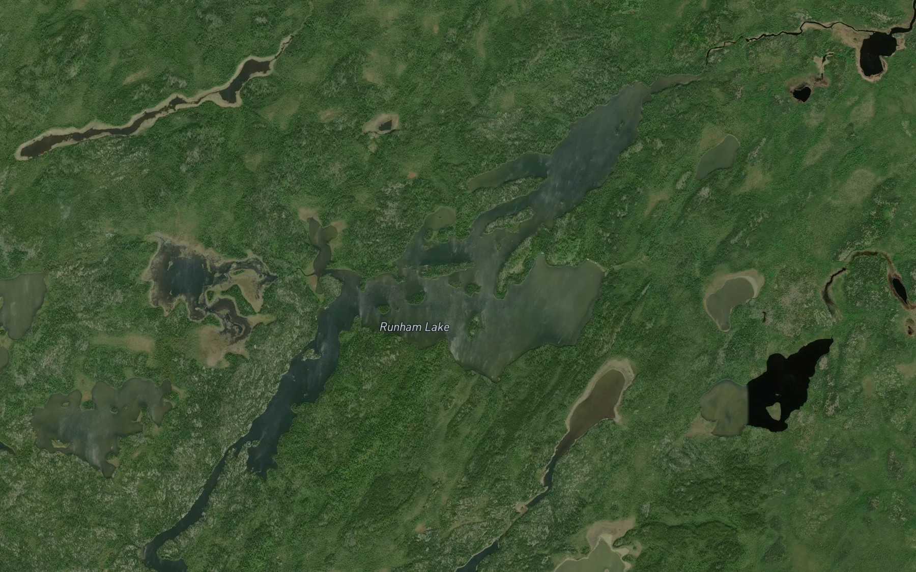 Satellite map of the Runham Lake
