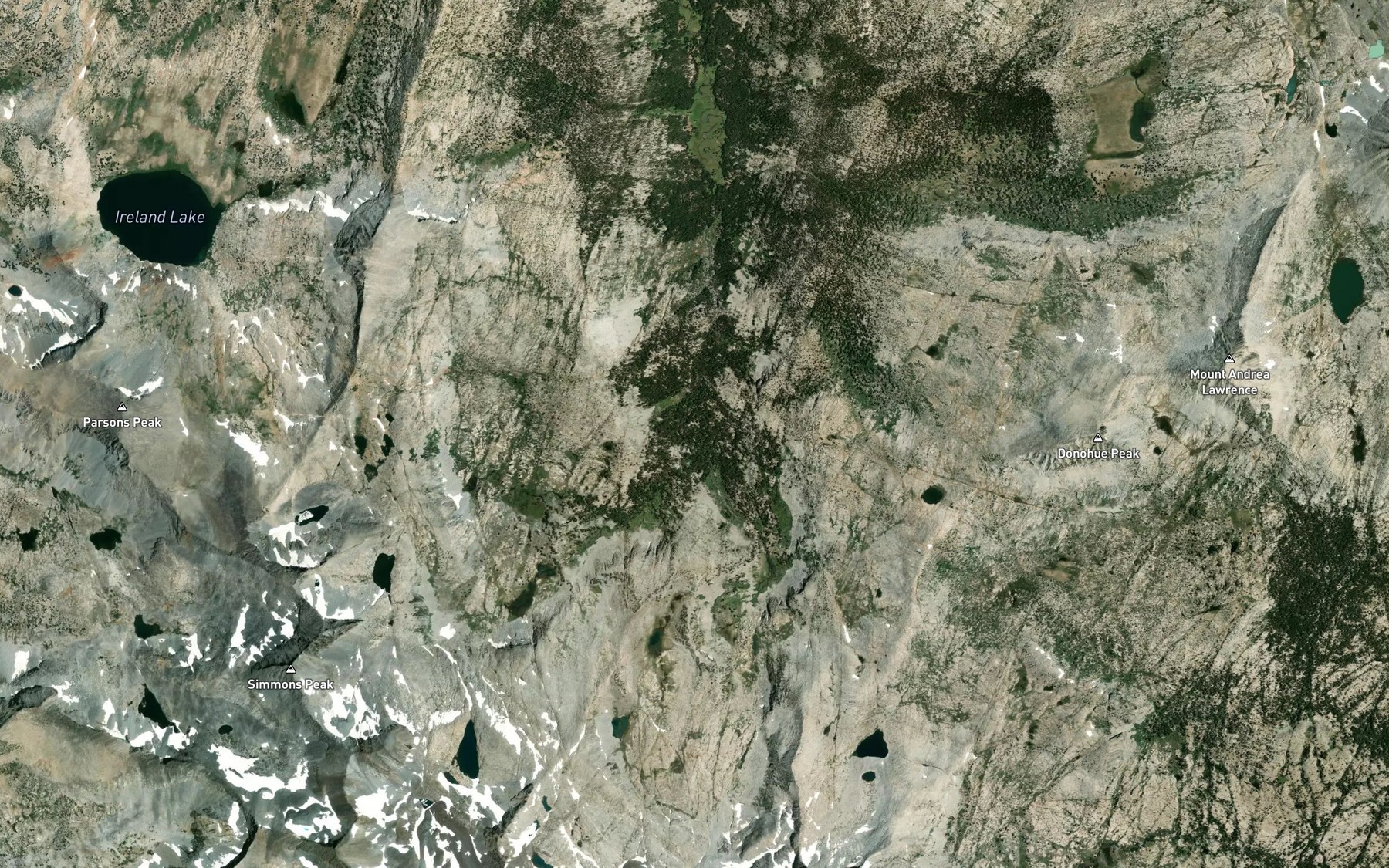 Satellite map of the Maclure Creek