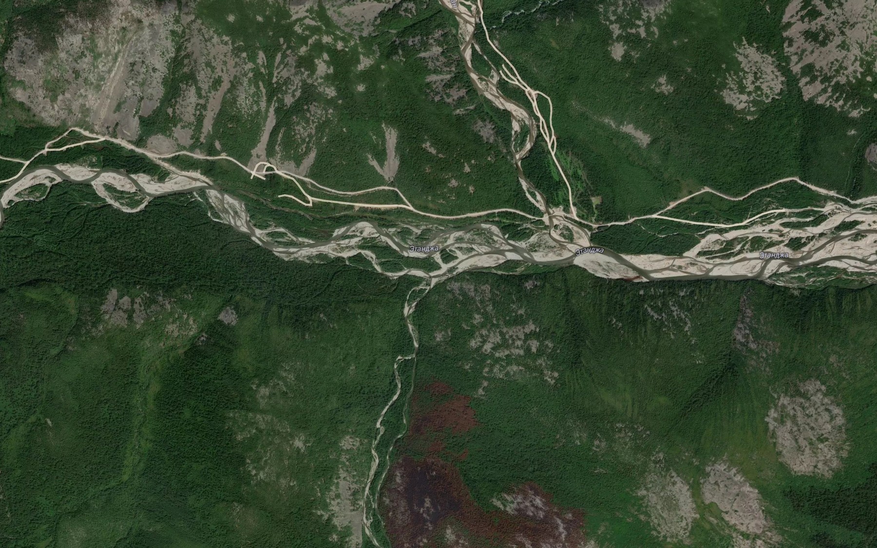 Satellite map of the Tumannyy