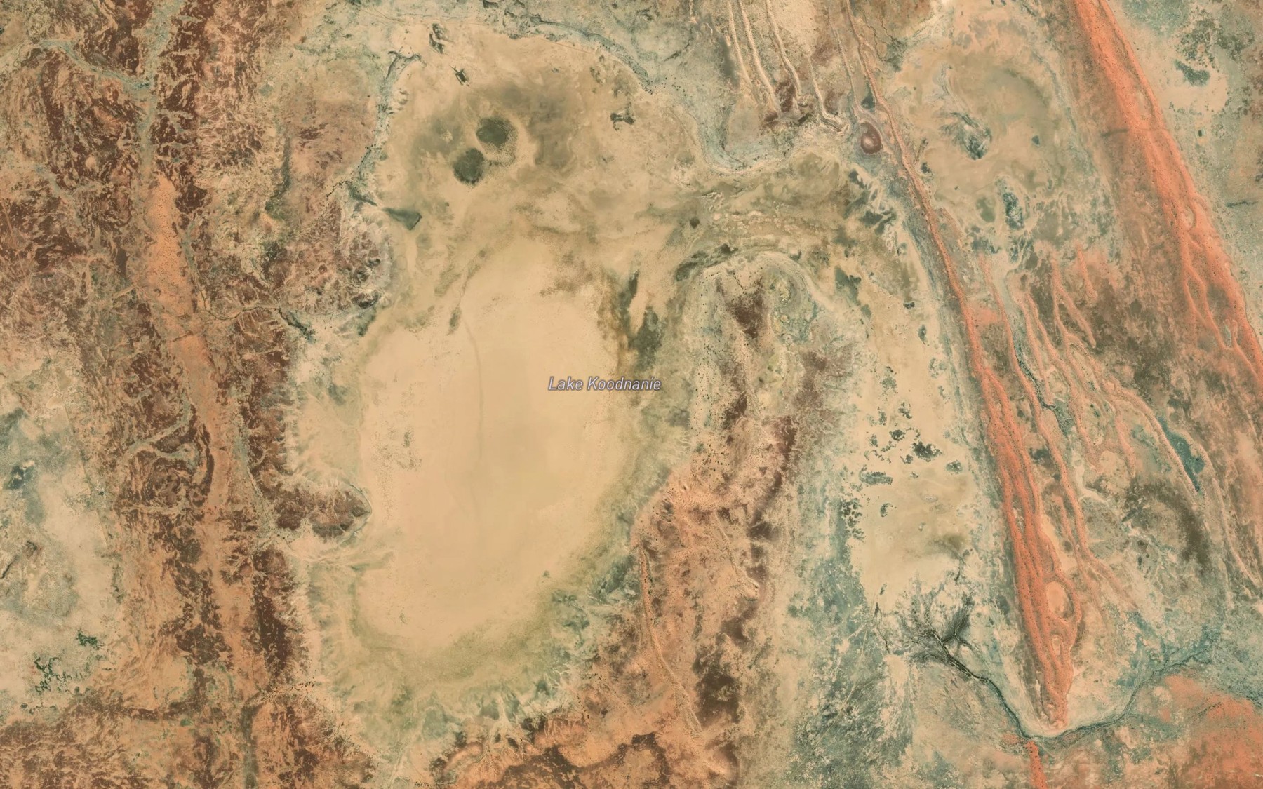 Satellite map of the Lake Koodnanie