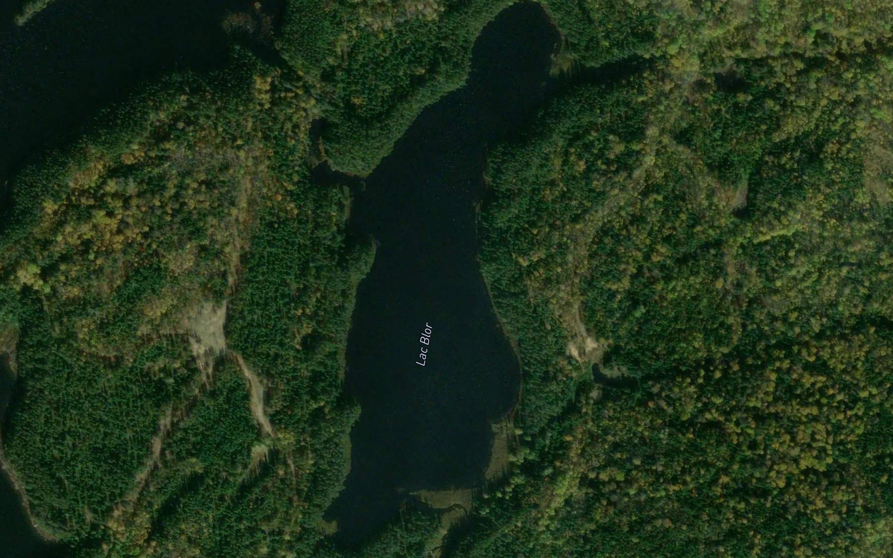 Satellite map of the Lac Blor