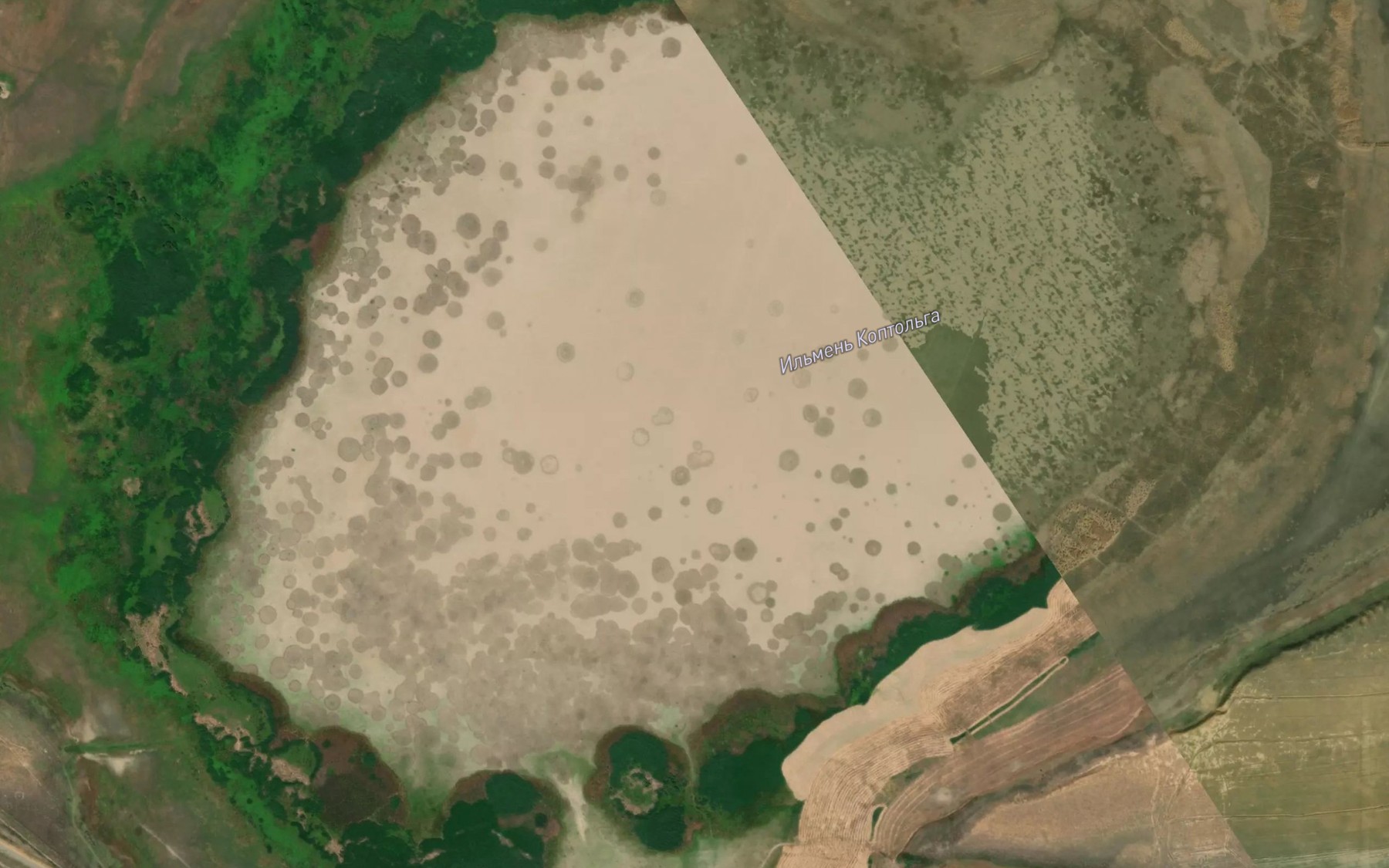 Satellite map of the Il'men' Koptolga