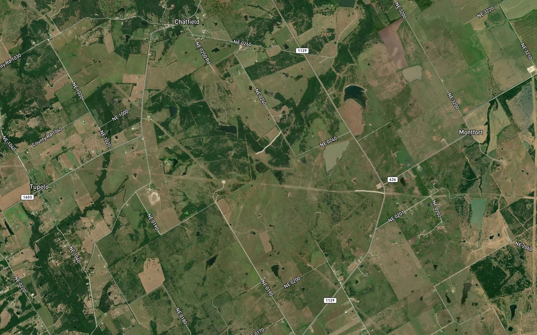 Satellite map of the Reservoir Number Seven B