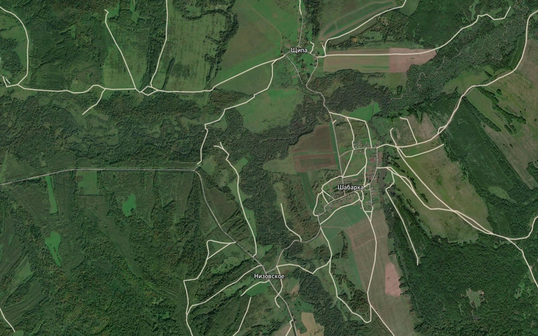 Satellite map of the Shermeyka
