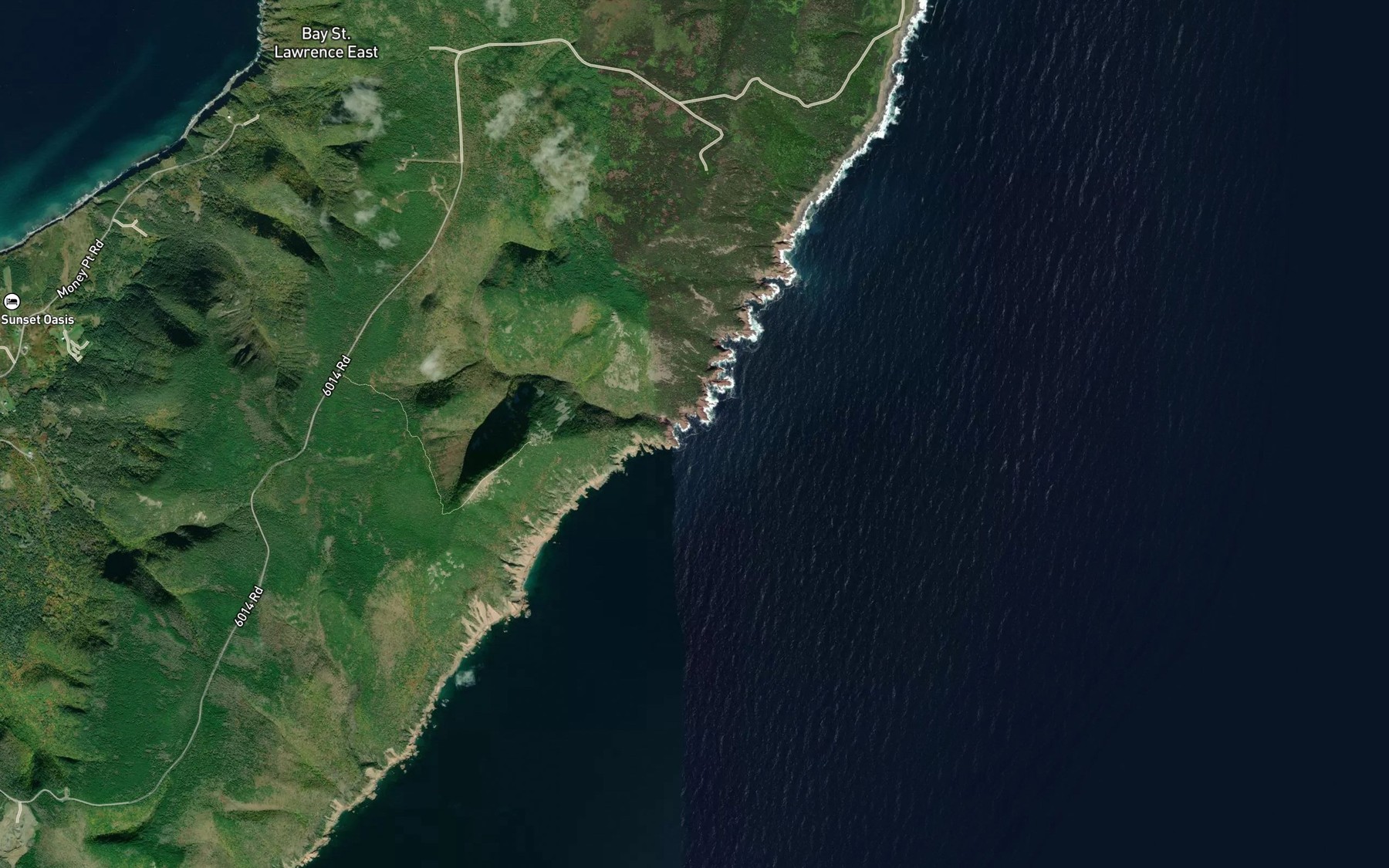 Satellite map of the The Gulch