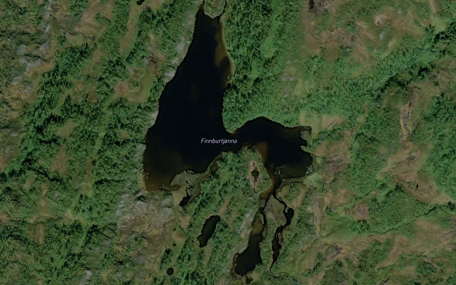 Satellite map of the Finnburtjorna