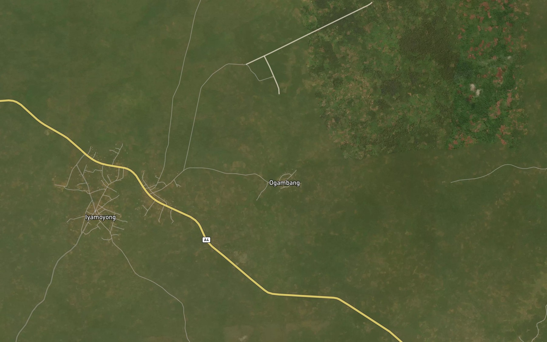 Satellite map of the Echora