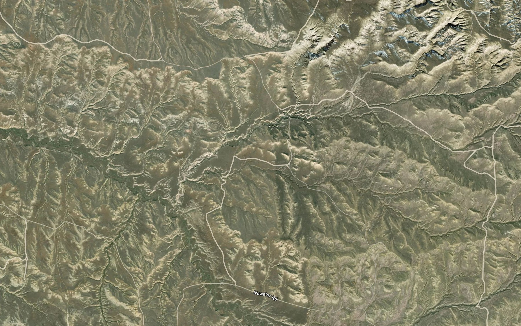Satellite map of the Hayes Reservoir