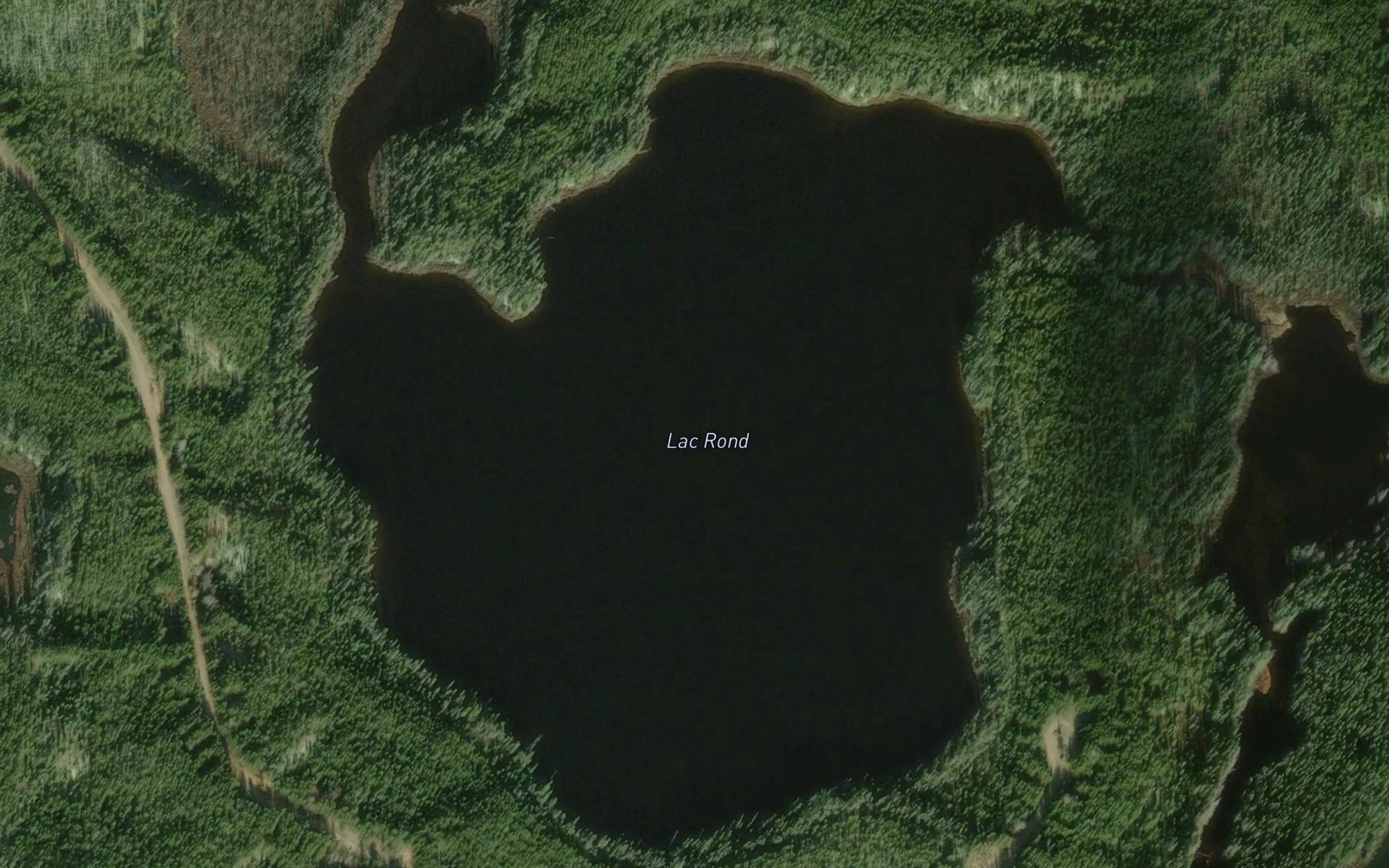Satellite map of the Lac Rond