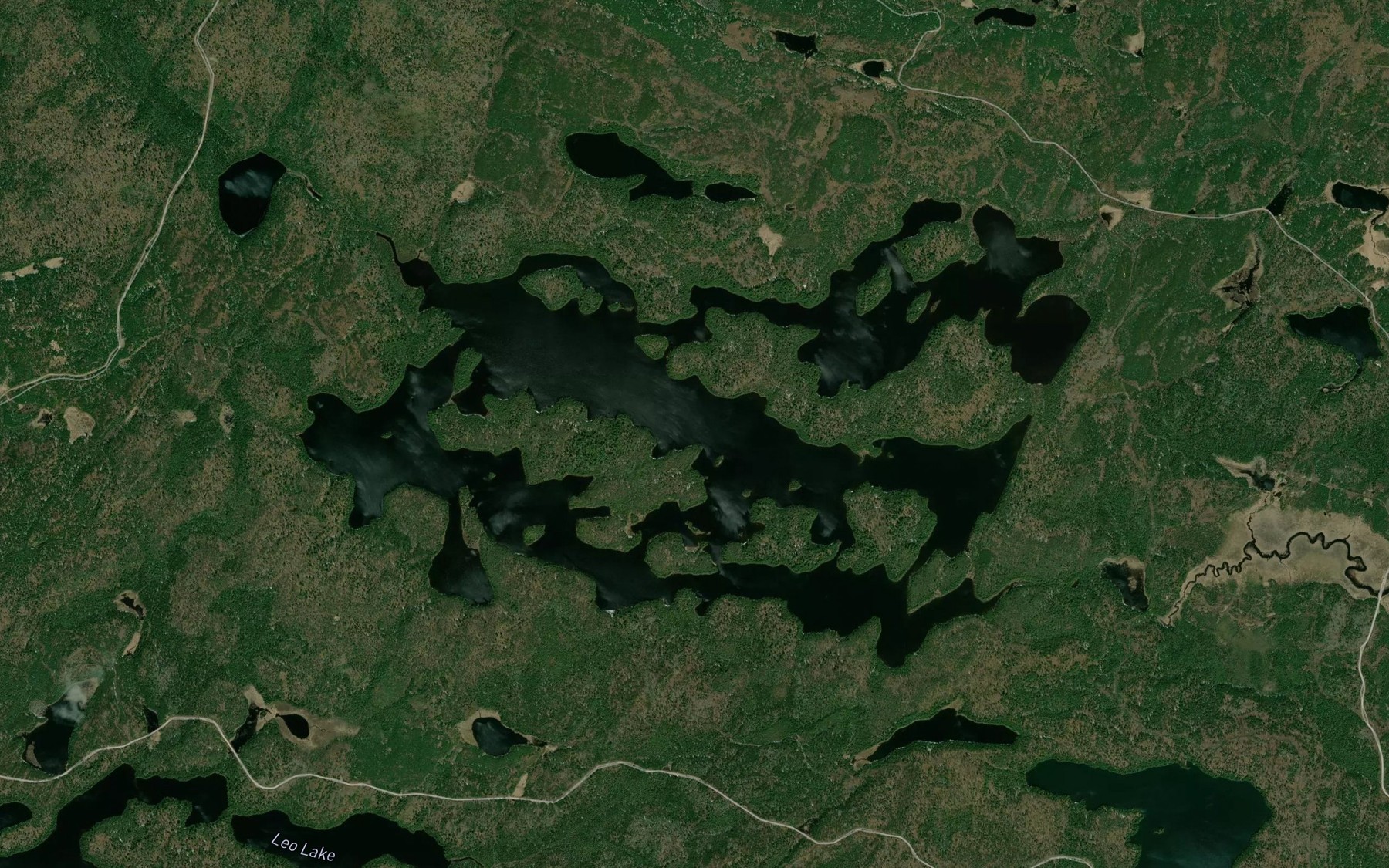 Satellite map of the Gargoyle Lake