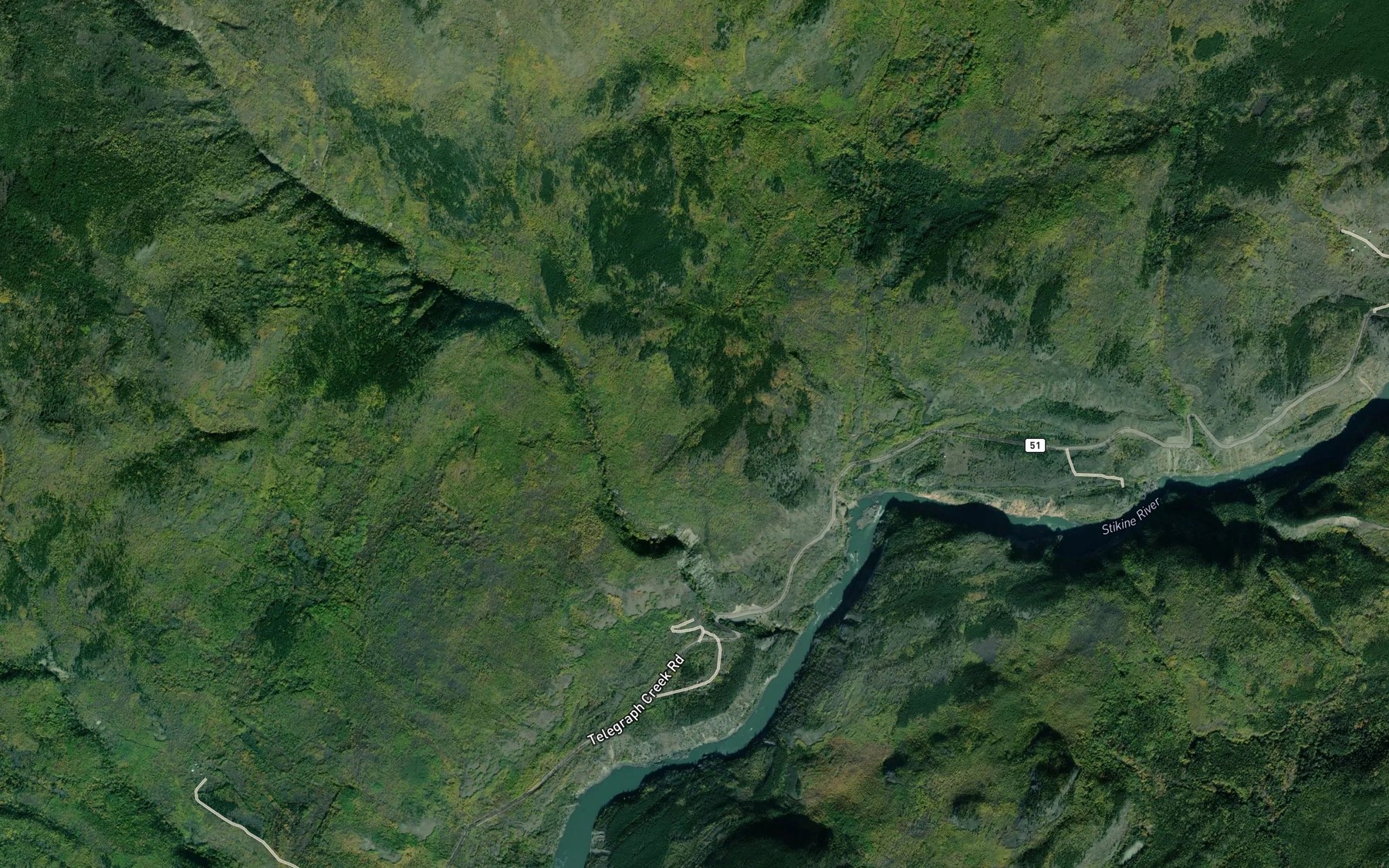 Satellite map of the Nine Mile Creek