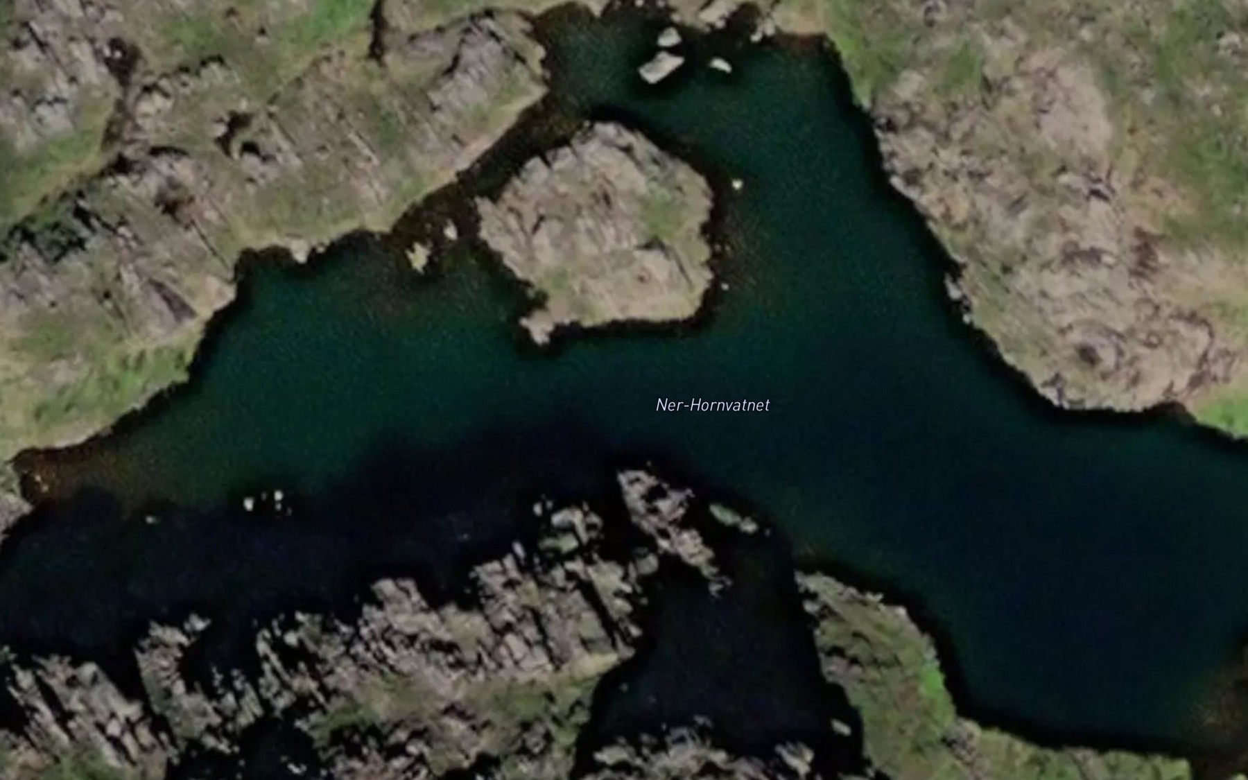 Satellite map of the Ner-Hornvatnet