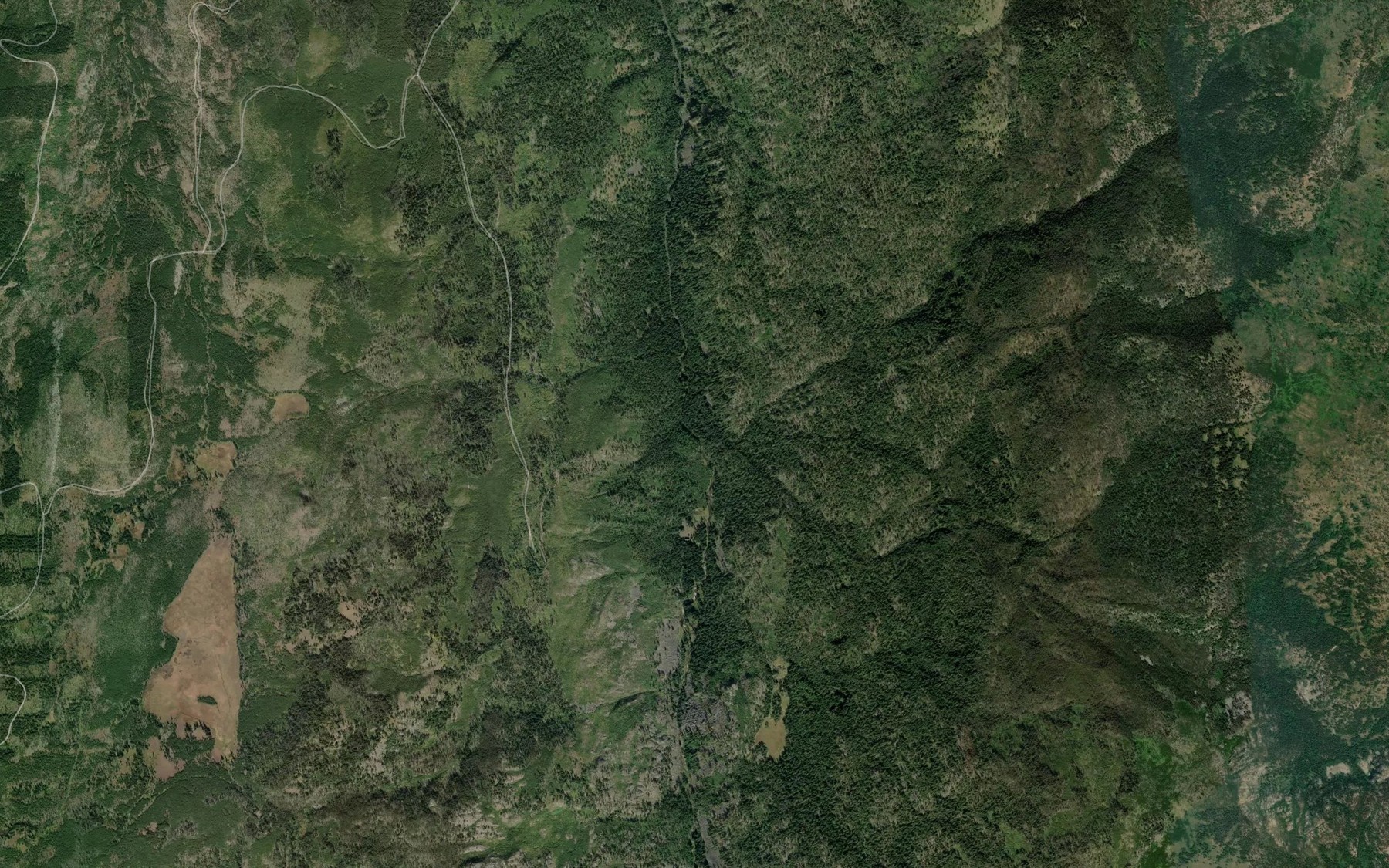 Satellite map of the North Creek
