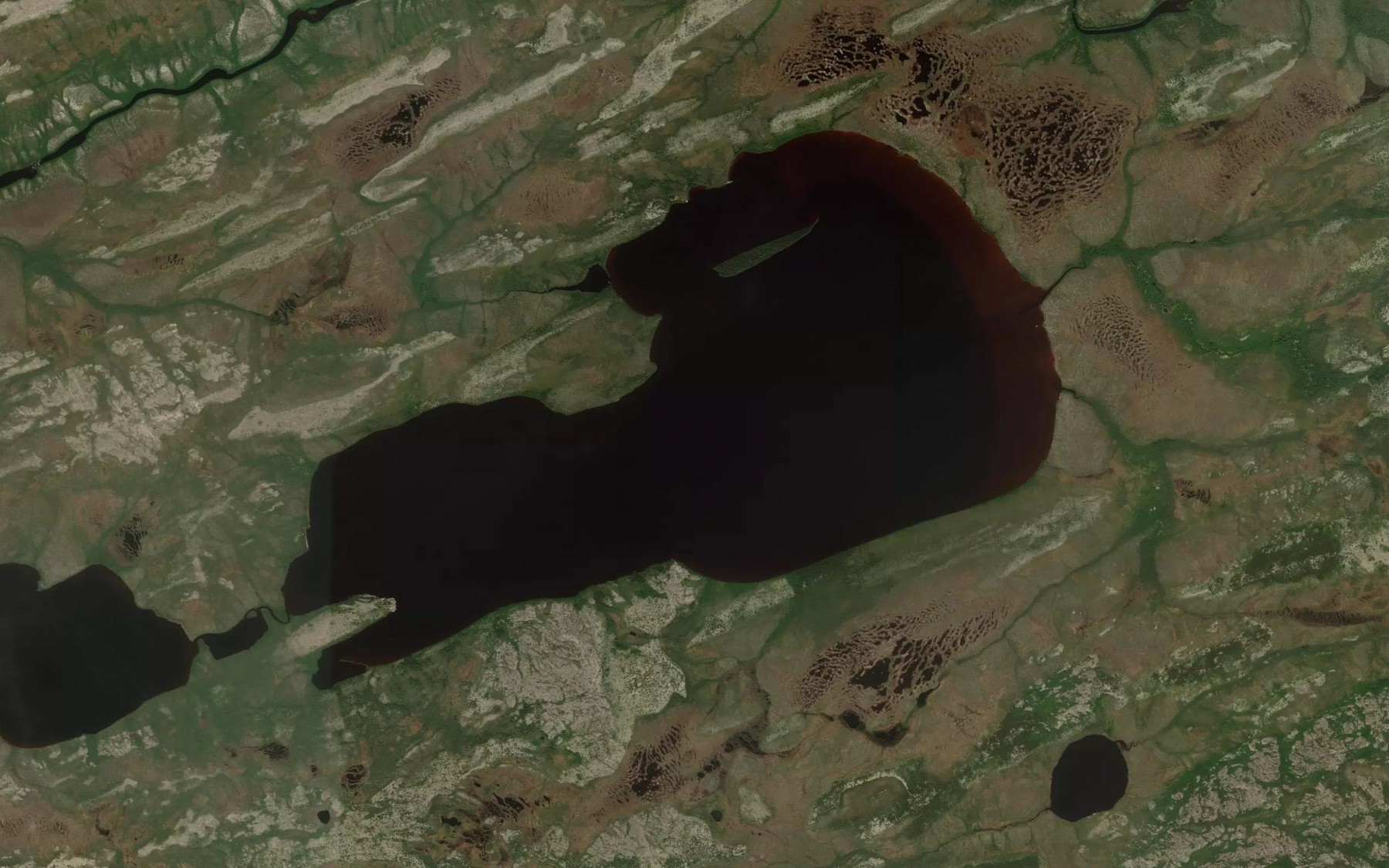 Satellite map of the Lac Kaskamikaw