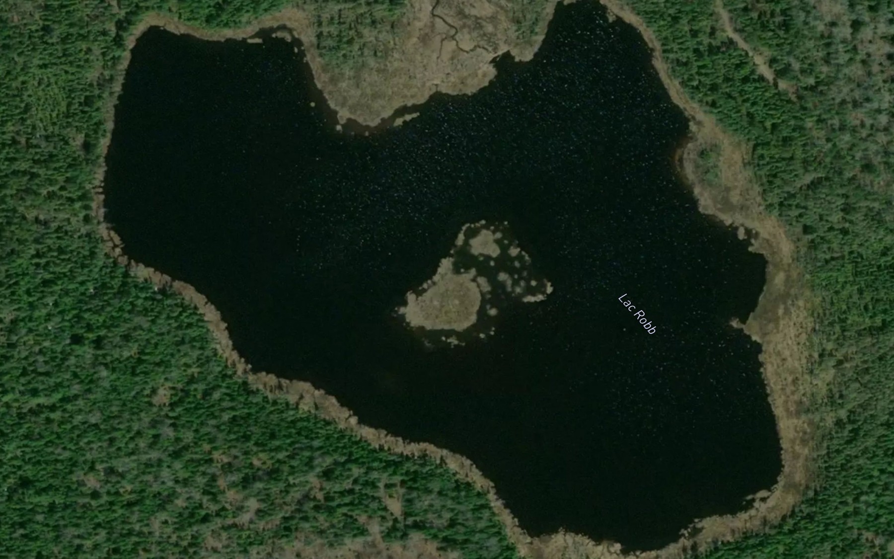 Satellite map of the Lac Robb