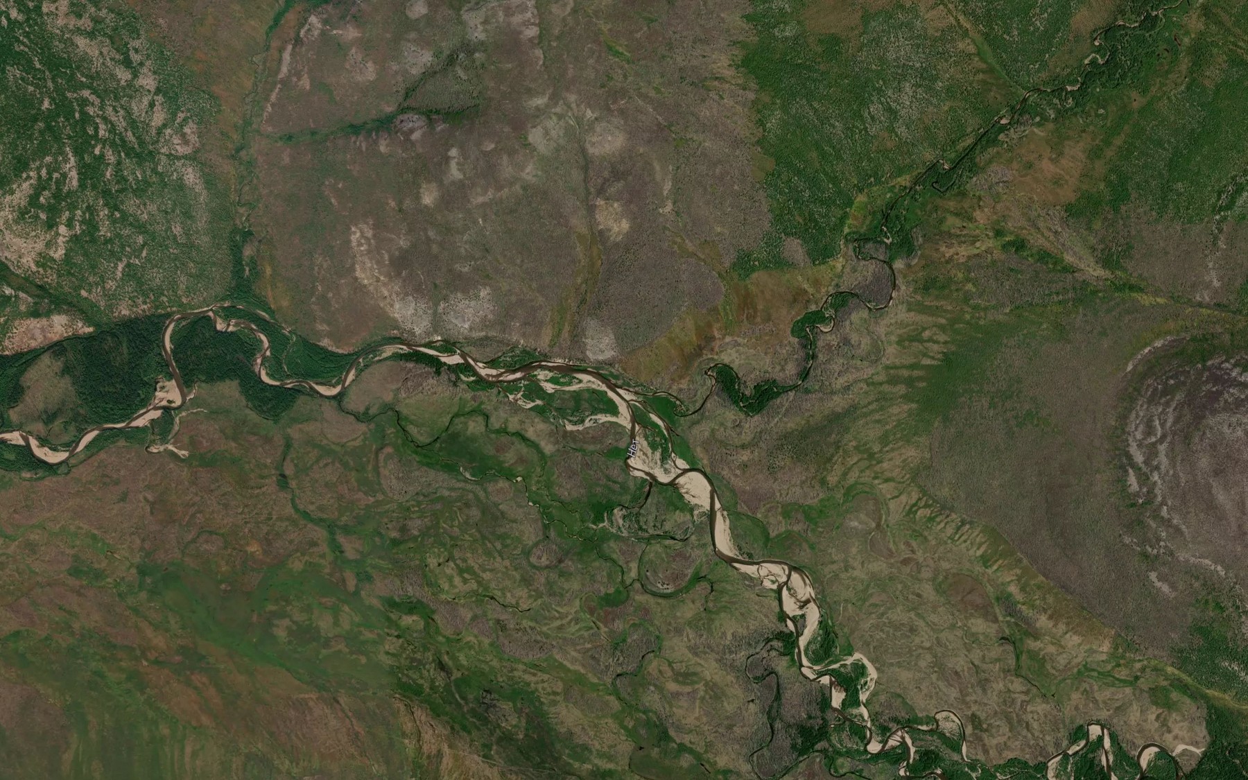 Satellite map of the Sokutche