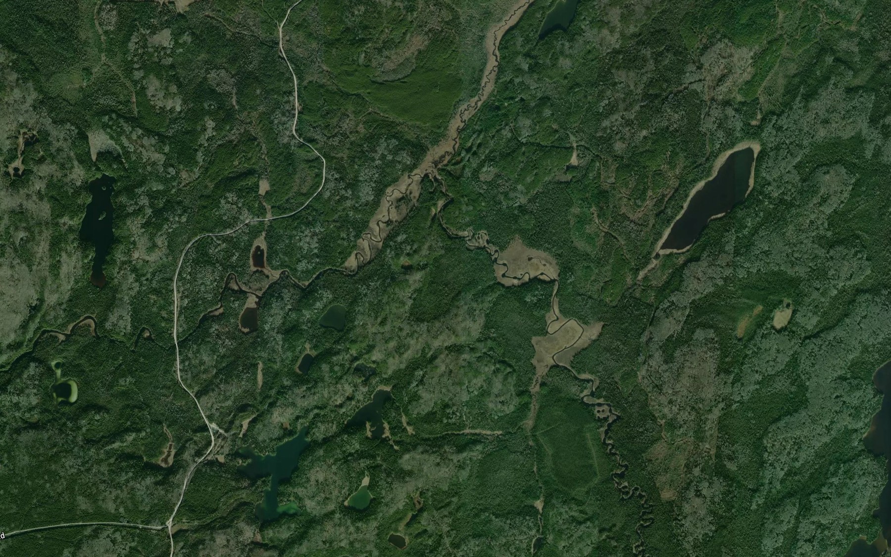 Satellite map of the Kakanakwa Creek