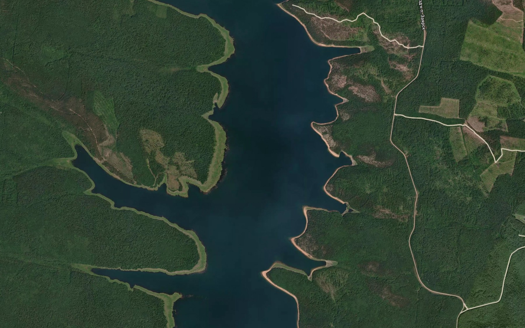 Satellite map of the Zaliv Bol'shoy Mamyr'