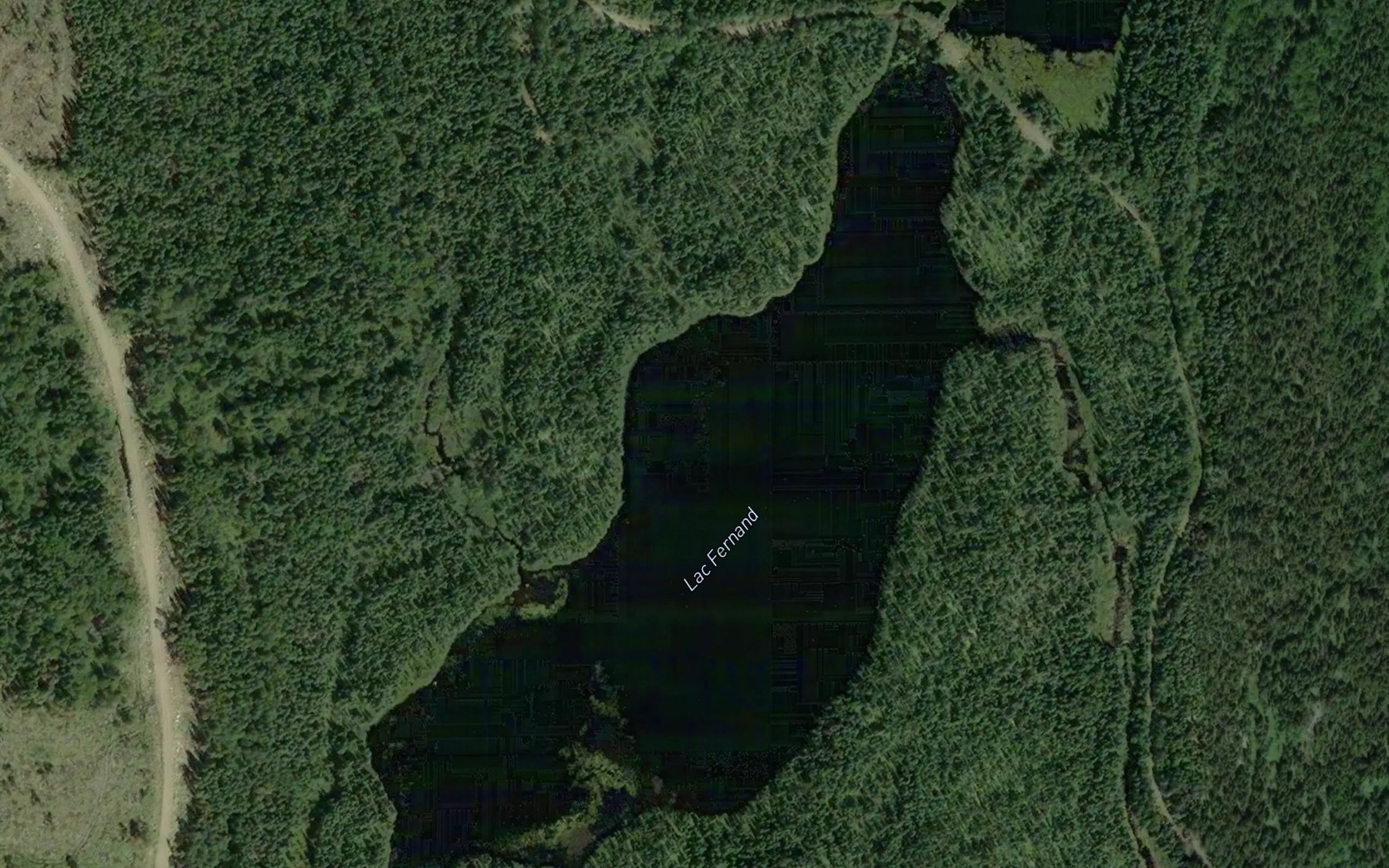 Satellite map of the Lac Fernand