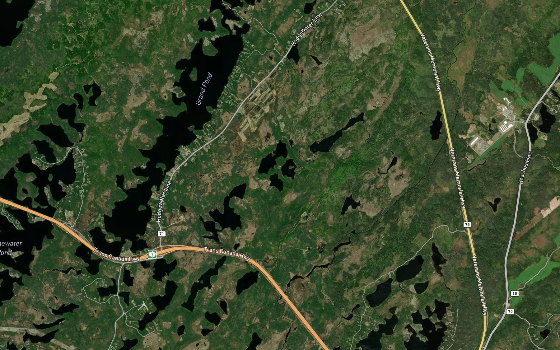 Satellite map of the Az Mundens Pond