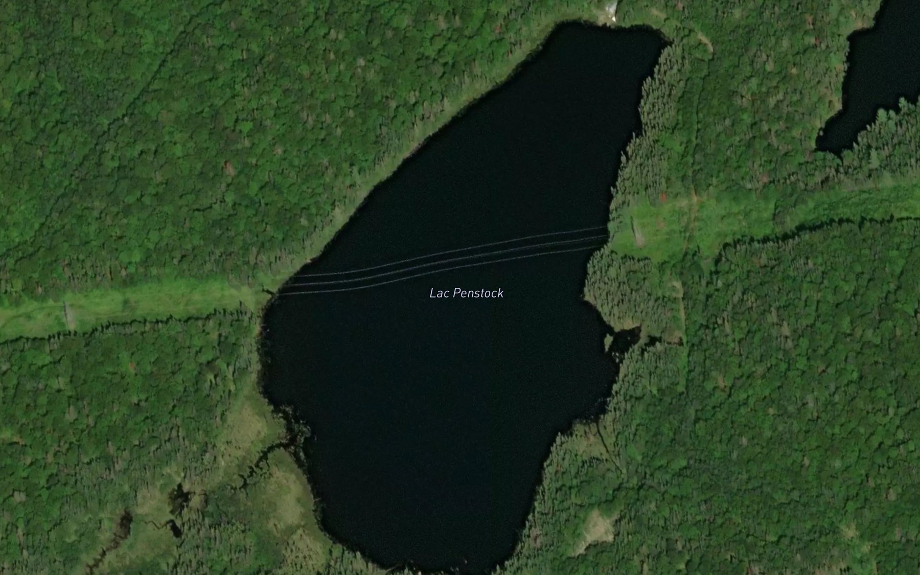Satellite map of the Lac Penstock