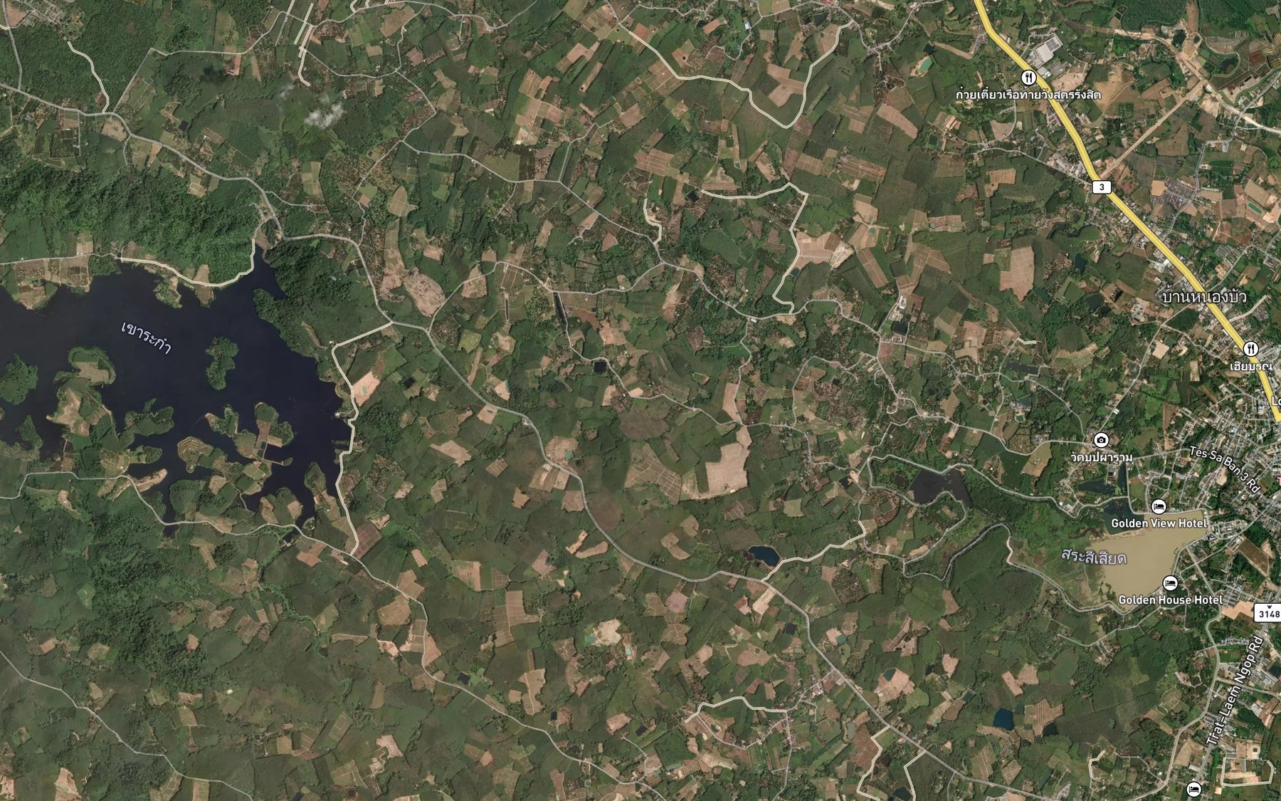 Satellite map of the Sa Kep Nam Thung Map Noi