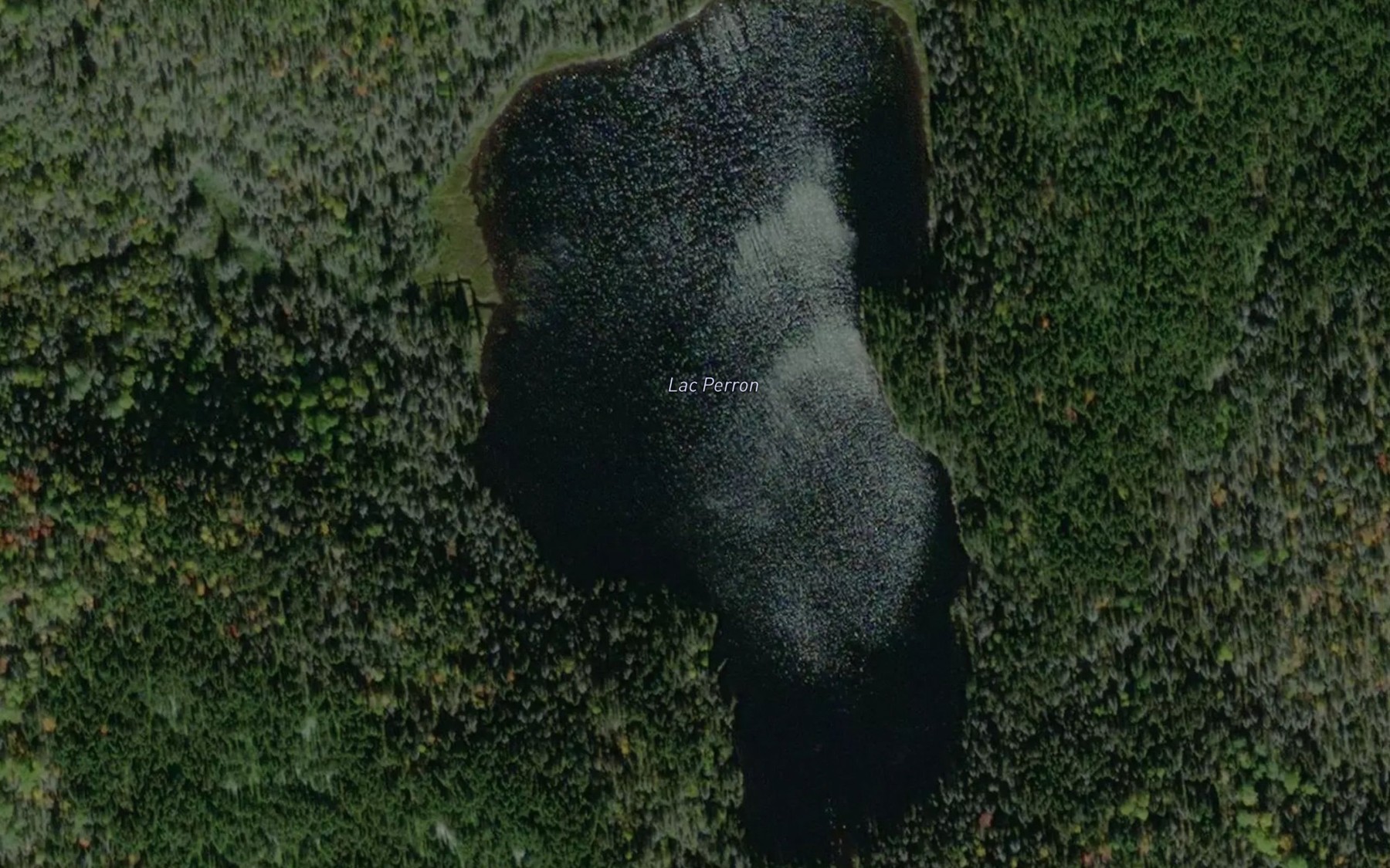 Satellite map of the Lac Perron