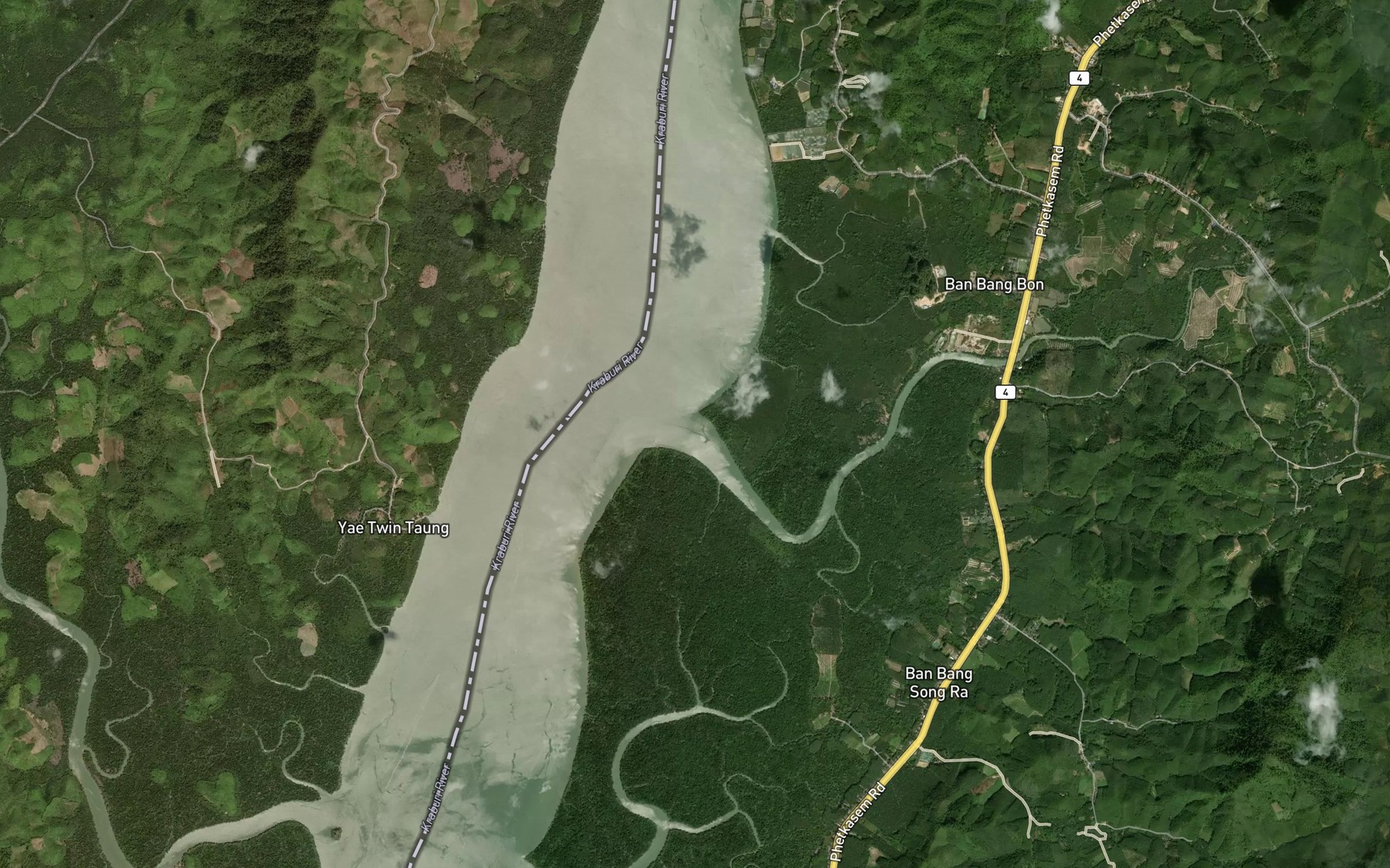 Satellite map of the Khlong Lam Liang
