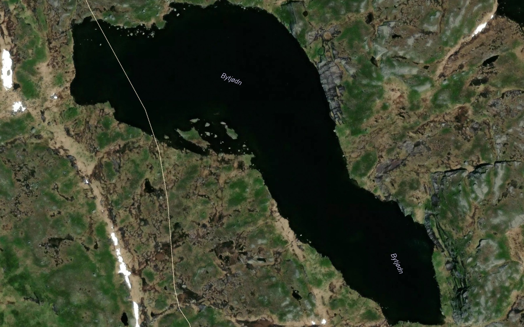 Satellite map of the Bytjorn